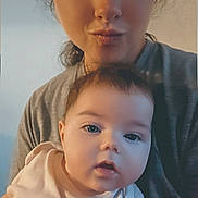 Aurora joined the competition — help win amazing prizes! adult, baby, child, face, person, portrait, selfie, indoor, expression, holding, cute, young, casual, human, closeup, parent, infant, clothing, happy, together