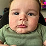 Manuel joined the competition — help win amazing prizes! baby, child, chubby_cheeks, closeup, curious, cute, expression, eyelashes, face, green_shirt, hands, head, human, indoors, innocent, person, portrait, skin, soft_light, young
