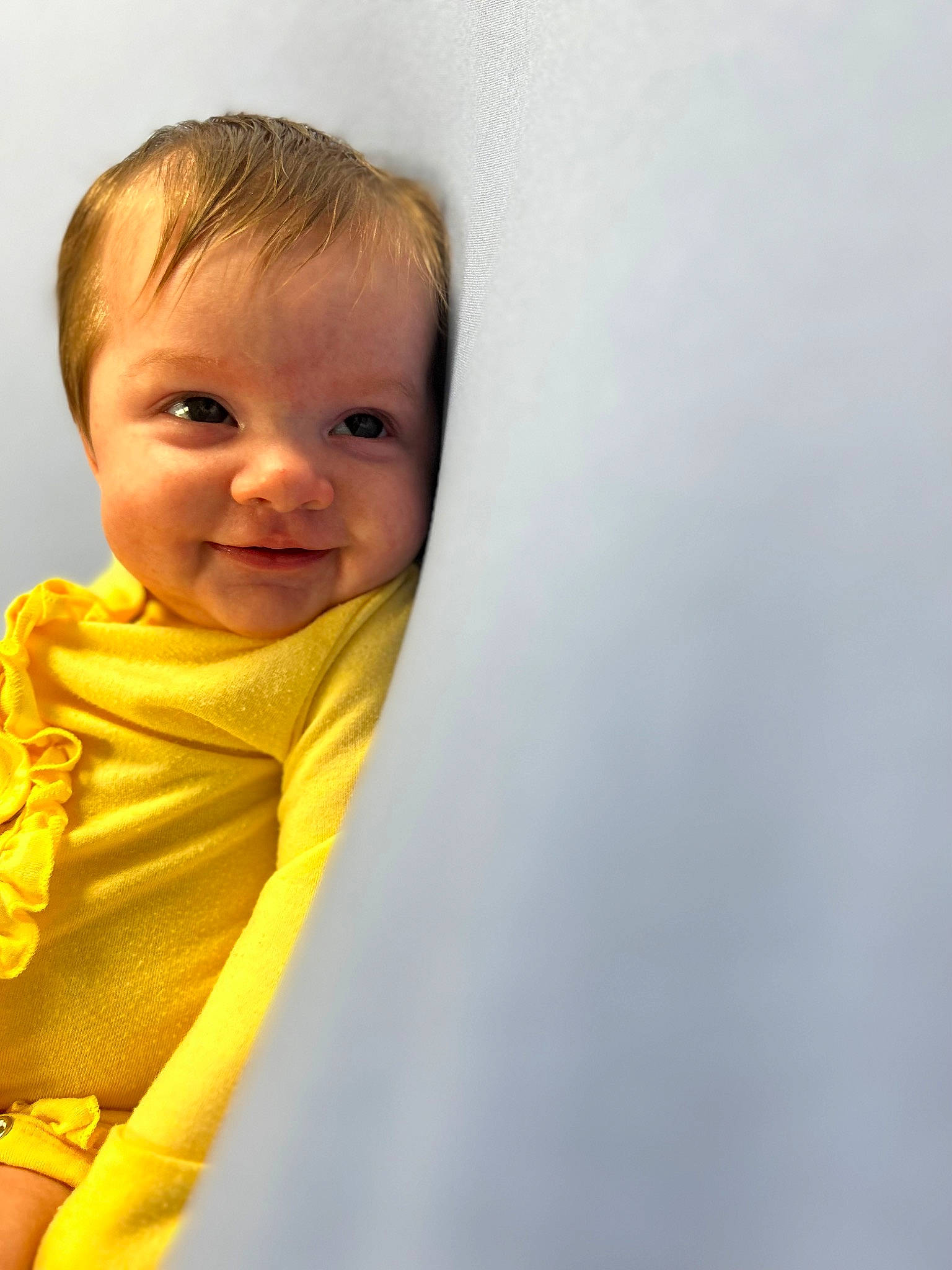 Josephine joined the competition — help win amazing prizes! baby, baby_products, baby_toddler_clothing, cheek, child, cloud, eye, eyelash, fun, gesture, happy, joy, laugh, nose, person, portrait, portrait_photography, scarf, sleeve, smile