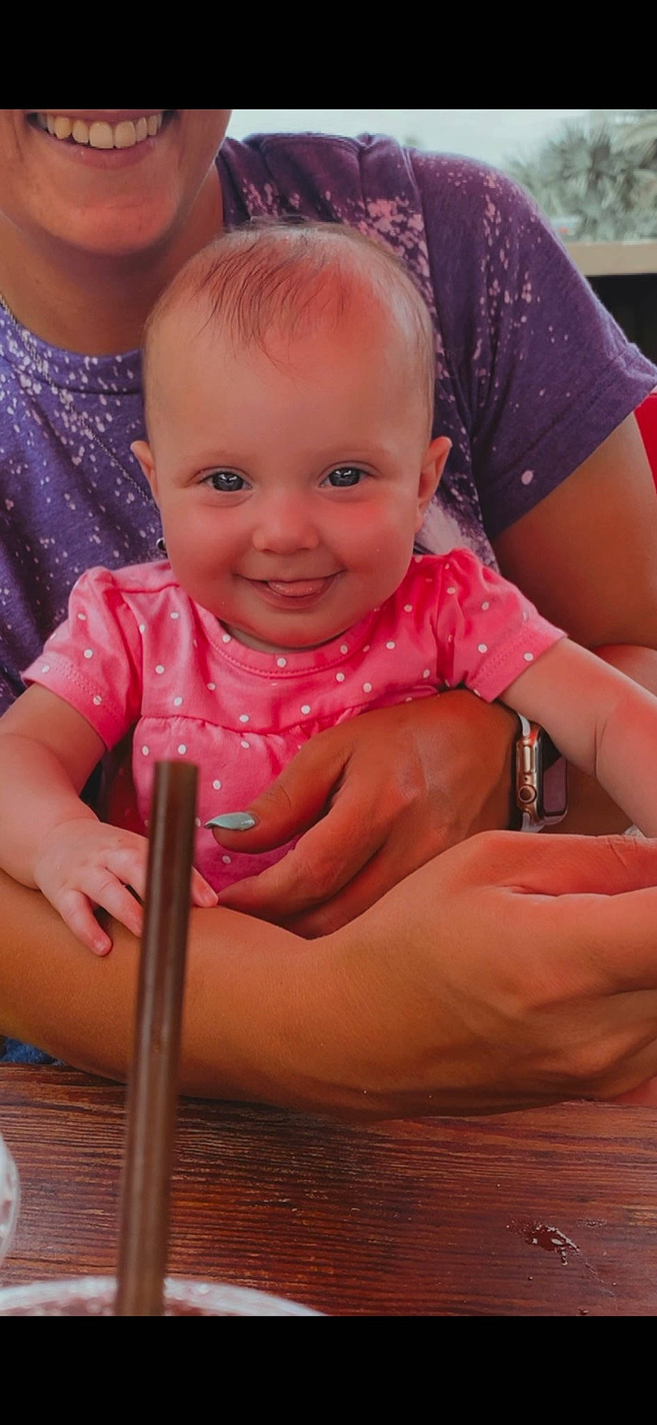 Oaklynn Mae is registered to the contest to win money with this photo: cheek, chin, eye, gesture, hand, happy, human, human_body, iris, joint, joy, leg, lip, mouth, nail, nose, organ, person, skin, smile