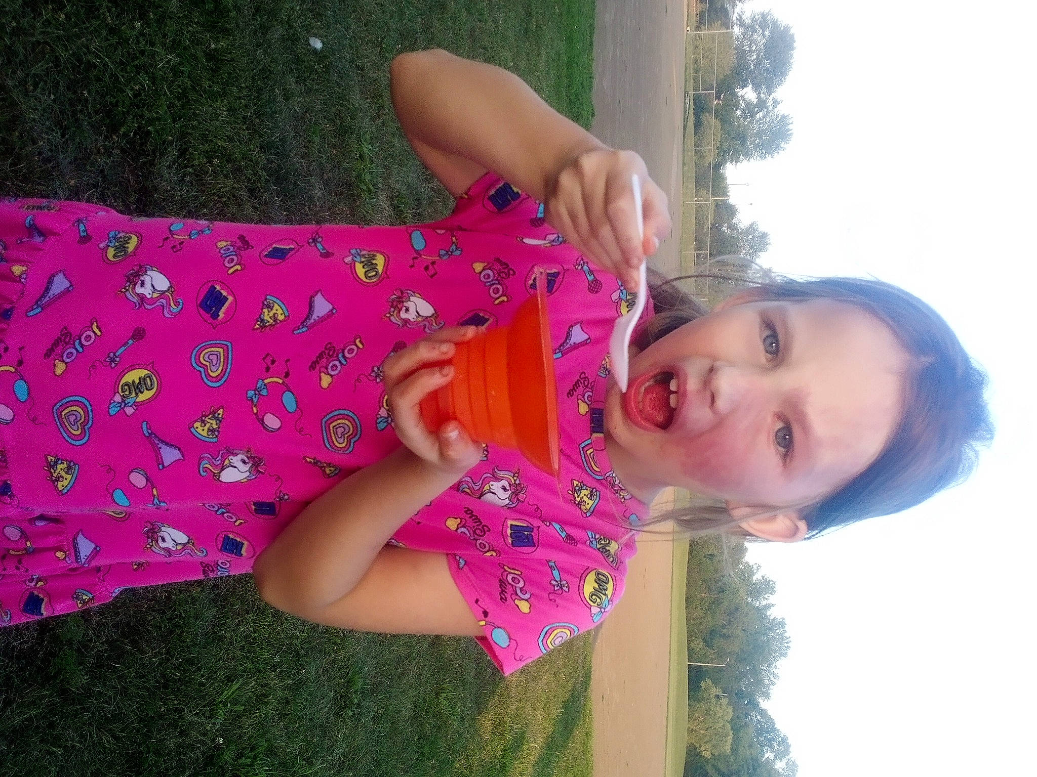 Rachel joined the competition — help win amazing prizes! arm, beauty, finger, fun, gesture, grass, happy, joint, leisure, lip, magenta, people_in_nature, person, pink, plant, shoulder, sky, smile, summer, tree