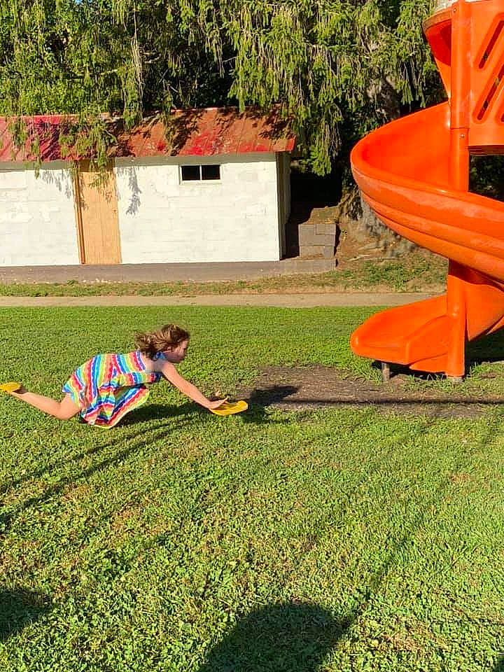 Rachel joined the competition — help win amazing prizes! botany, chute, fun, garden, grass, grassland, groundcover, landscape, lawn, leisure, mammal, people_in_nature, person, plant, playground_slide, recreation, shade, soil, tints_and_shades, tree