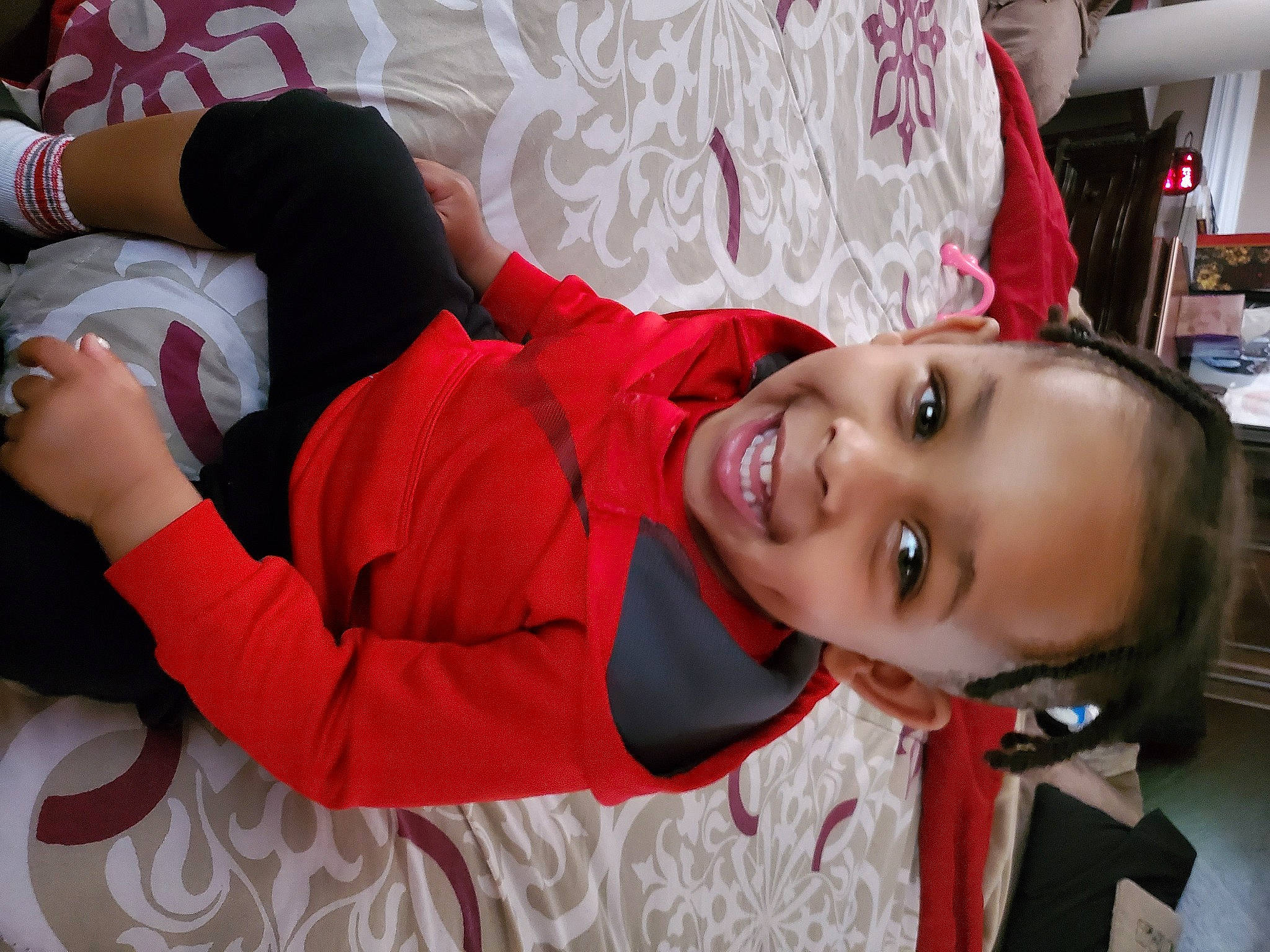 Kyree joined the competition — help win amazing prizes! child, joy, leg, mouth, person