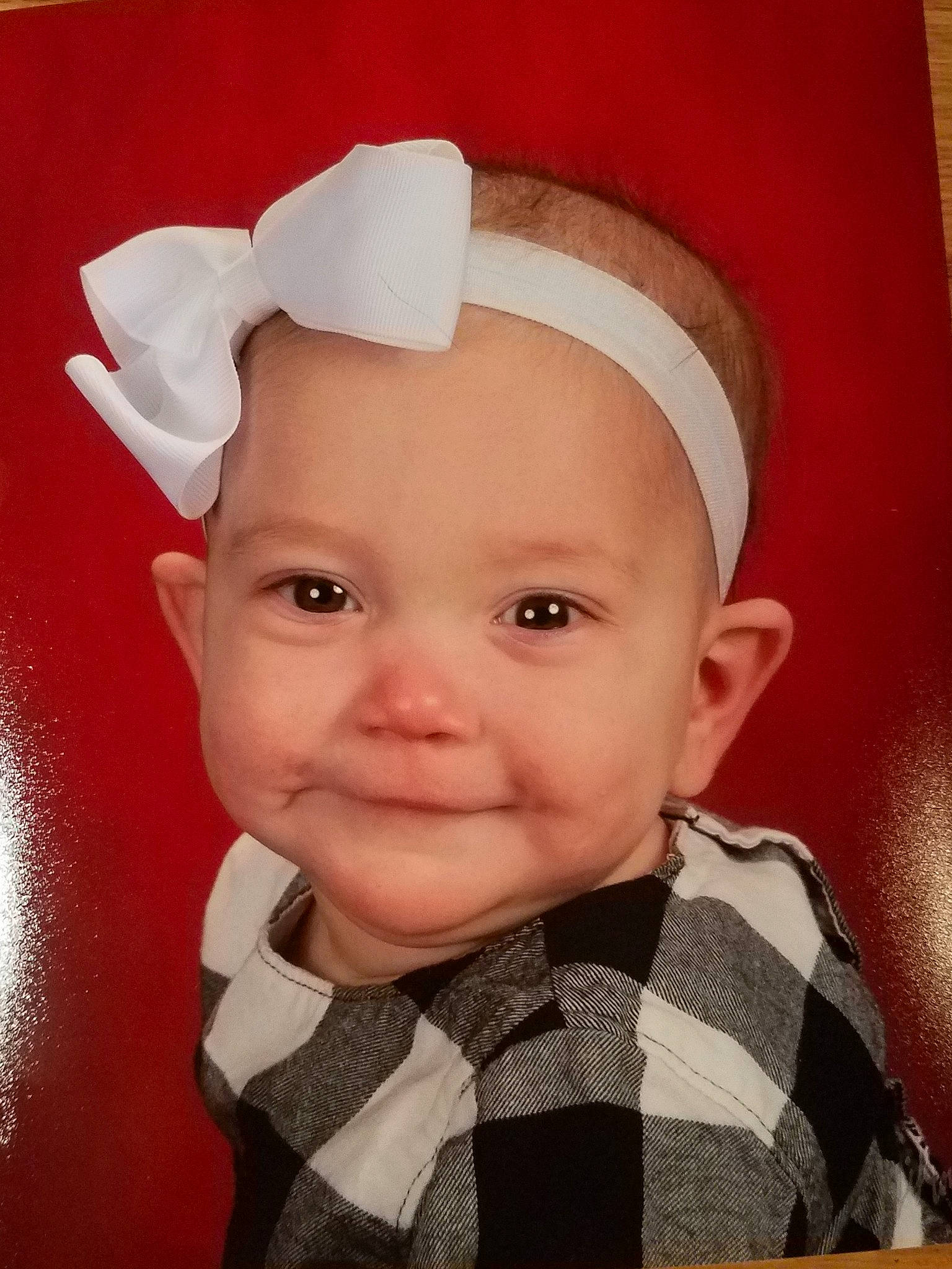 Corbyn is registered to the contest to win money with this photo: cheek, child, ear, eyebrow, forehead, hair_accessory, head, headband, headgear, headpiece, infant, joy, person, product, smile, toddler