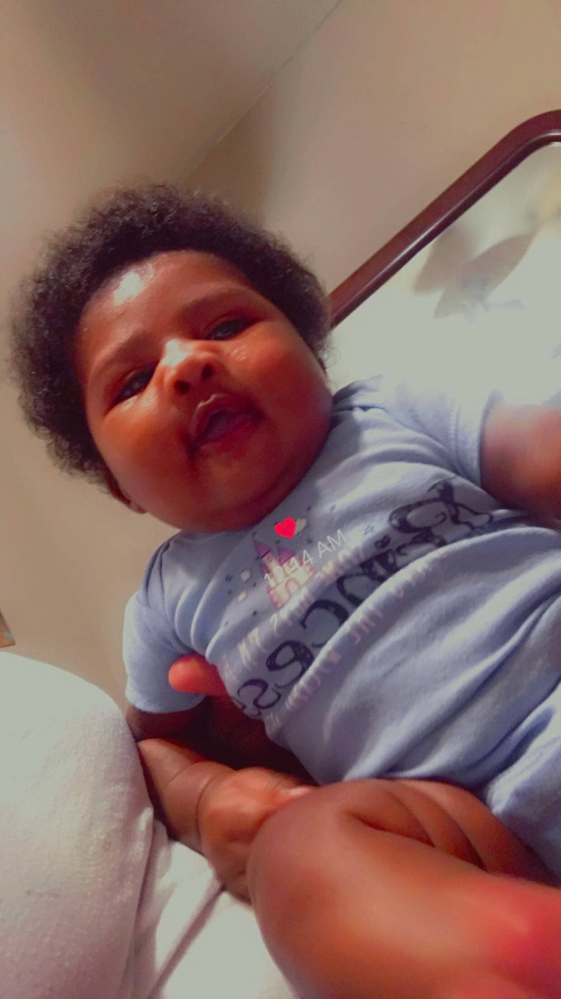 Arionna joined the competition — help win amazing prizes! baby, baby_toddler_clothing, cheek, chin, comfort, eyebrow, eyelash, finger, gesture, happy, head, linens, lip, mouth, nose, person, skin, sleeve, smile, thumb