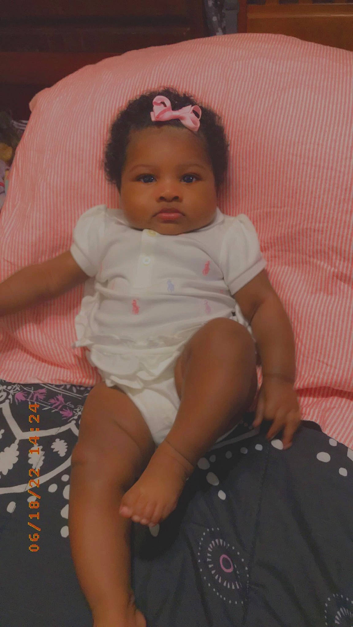 Arionna joined the competition — help win amazing prizes! abdomen, baby, baby_toddler_clothing, cheek, child, comfort, eye, eyebrow, face, head, iris, lip, mouth, neck, person, pink, skin, sleeve, thigh, toddler