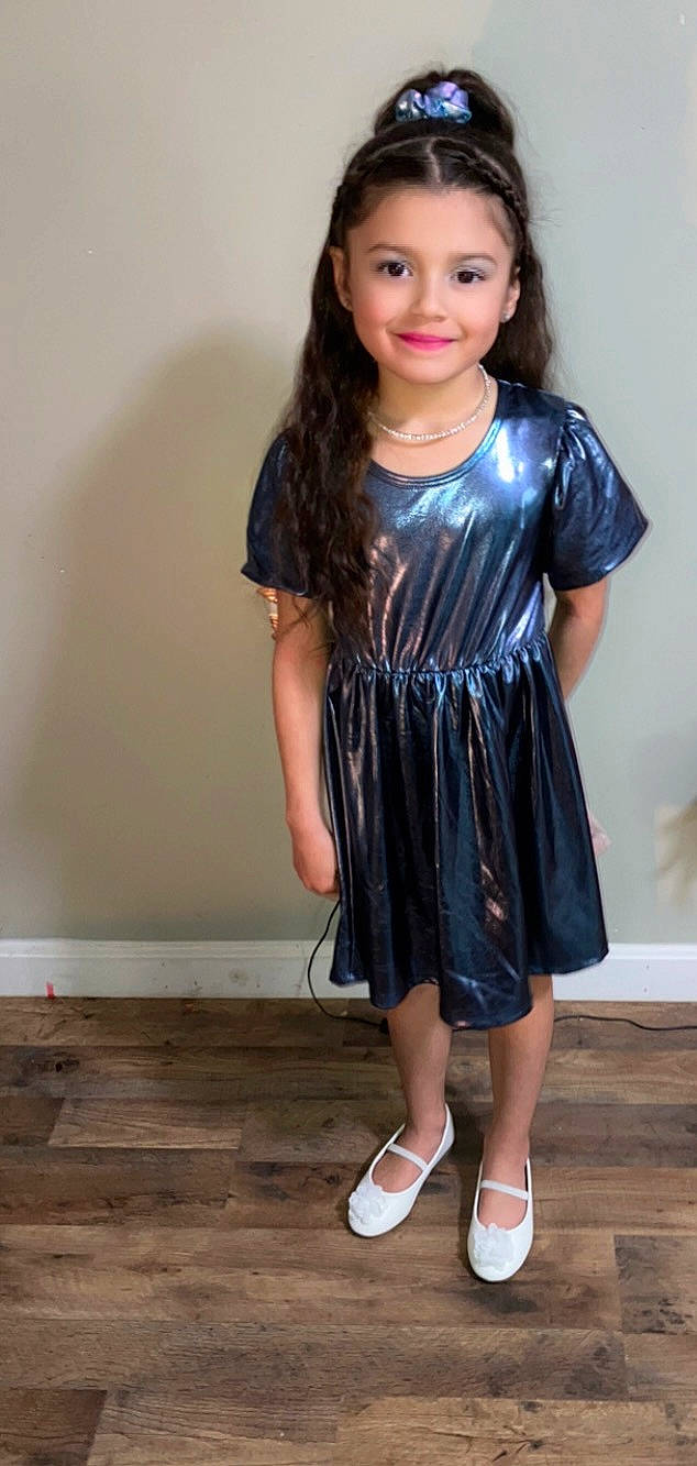 Katalaya joined the competition — help win amazing prizes! day_dress, dress, electric_blue, face, fashion_design, formal_wear, happy, human_leg, jewellery, joy, leg, long_hair, neck, one_piece_garment, person, shoulder, sleeve, smile, toddler, trunk