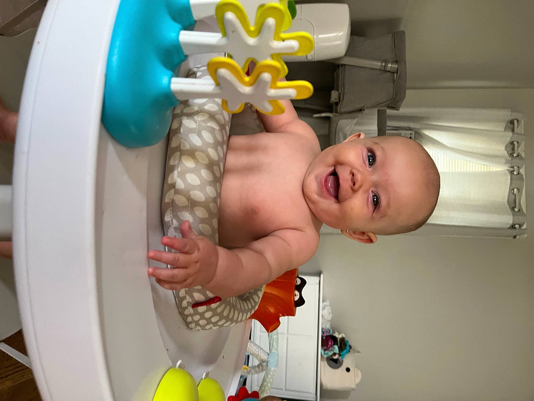 Nina Rae is registered to the contest to win money with this photo: baby, baby_playing_with_toys, baby_products, baby_safety, baby_toddler_clothing, baby_toys, balloon, bathing, chest, child, fun, happy, joy, party, party_supply, person, play, room, smile, toddler