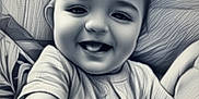 Maïlone participe au concours pour gagner de l'argent avec cette photo : arm, baby, child, clothing, cute, digital_art, expression, face, hair, happy, head, indoors, person, portrait, selfie, short_sleeve, sitting, skin, smiling, toddler