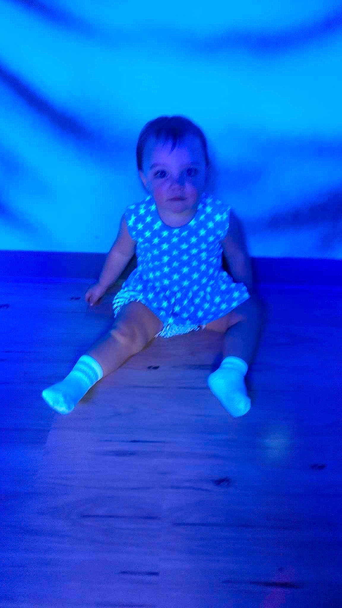 Adeline is registered to the contest to win money with this photo: baby, baby_toddler_clothing, blue, child, electric_blue, entertainment, eye, flash_photography, fun, happy, leisure, magenta, pattern, people_in_nature, person, purple, recreation, sitting, sky, sleeve