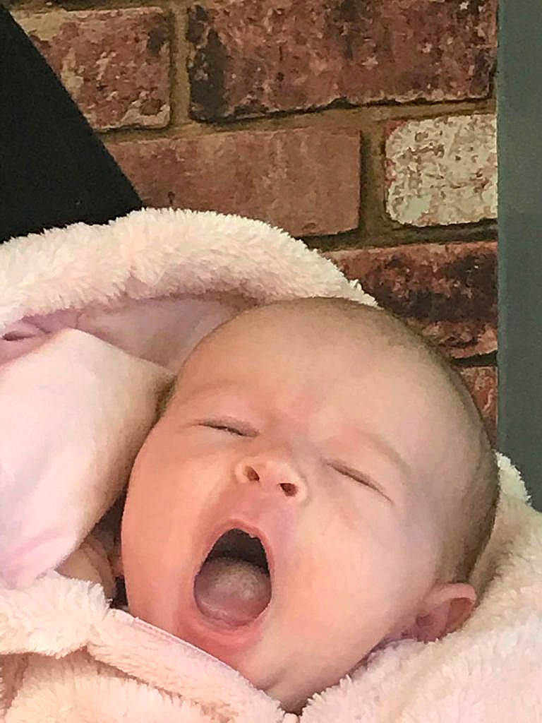 Tillie-mae joined the competition — help win amazing prizes! bedtime, cheek, child, close_up, ear, facial_expression, finger, hand, infant, lip, mouth, nose, person, product, skin, sleep, toddler, yawn