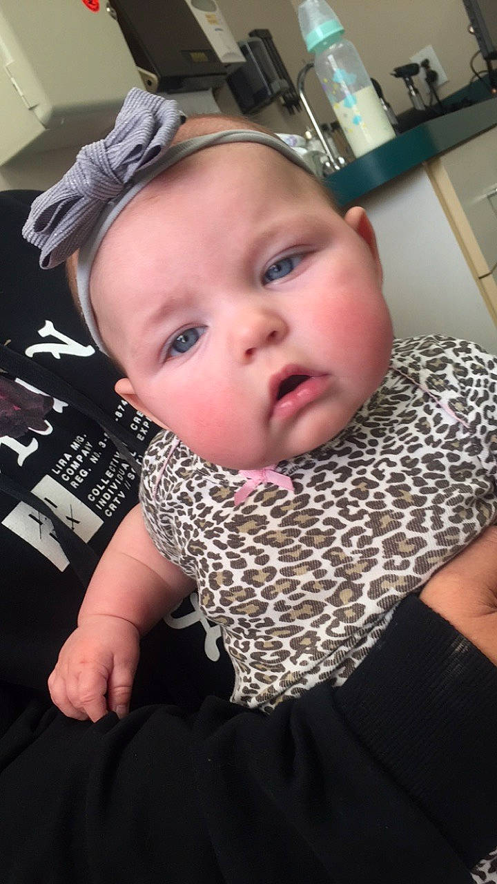 Celina is registered to the contest to win money with this photo: baby, baby_toddler_clothing, cheek, child, comfort, cool, eyelash, fashion_accessory, fun, happy, headgear, iris, mouth, nose, person, personal_protective_equipment, room, sitting, skin, sleeve