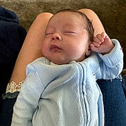 Braxton joined the competition — help win amazing prizes! baby, blue_clothing, carpet, casual, child, hand, indoor, infant, lap, newborn, onesie, peaceful, person, portrait, relaxation, rest, skin, sleeping, soft, toddler