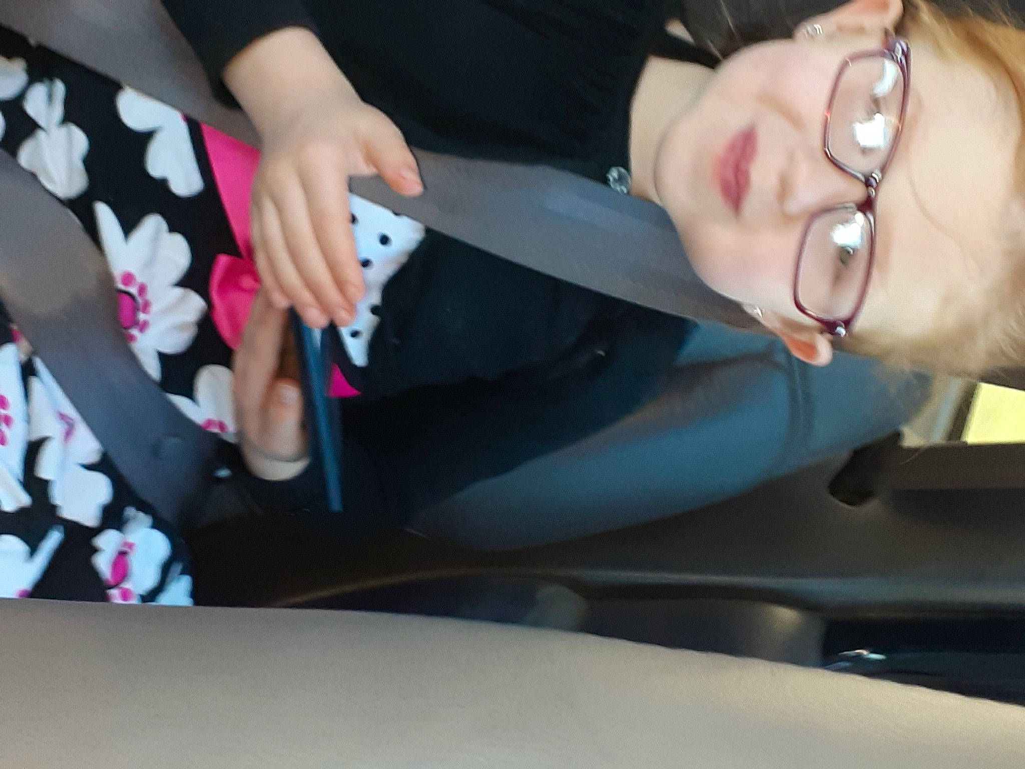 Shyanne is registered to the contest to win money with this photo: auto_part, automotive_design, automotive_exterior, car, car_seat, event, eyewear, finger, formal_wear, fun, gesture, glasses, hand, human_leg, nail, person, smile, thumb, vehicle_door, vision_care