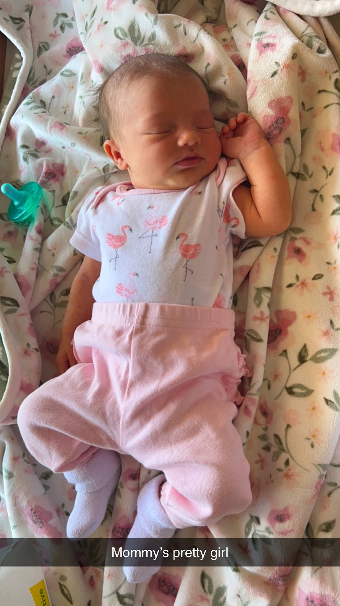 Zoey is registered to the contest to win money with this photo: baby, baby_products, baby_safety, baby_toddler_clothing, bedding, cheek, child, collar, comfort, happy, linens, nightwear, pattern, peach, person, pink, sitting, skin, sleeve, t_shirt