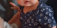 Lennie-Jax joined the competition — help win amazing prizes! baby, child, blue_eyes, star_pattern, navy_outfit, socks, cute, infant, portrait, hand, legs, sitting, soft_background, indoor, skin, face, expression, young, person, clothing