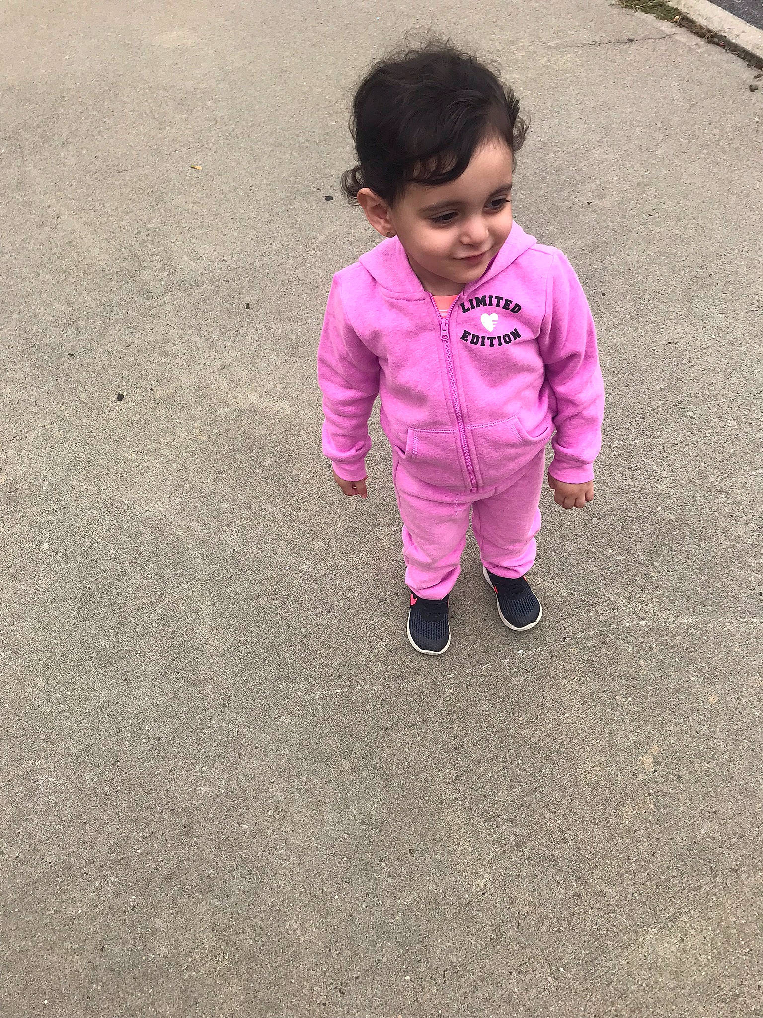 Melania joined the competition — help win amazing prizes! asphalt, child, face, happy, head, joy, outerwear, people, person, pink, plant, play, skin, smile, t_shirt, toddler, vacation, walking