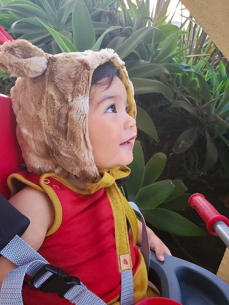 Joaquin is registered to the contest to win money with this photo: animated_cartoon, animation, cosplay, costume, ear, fawn, fictional_character, person, vacation