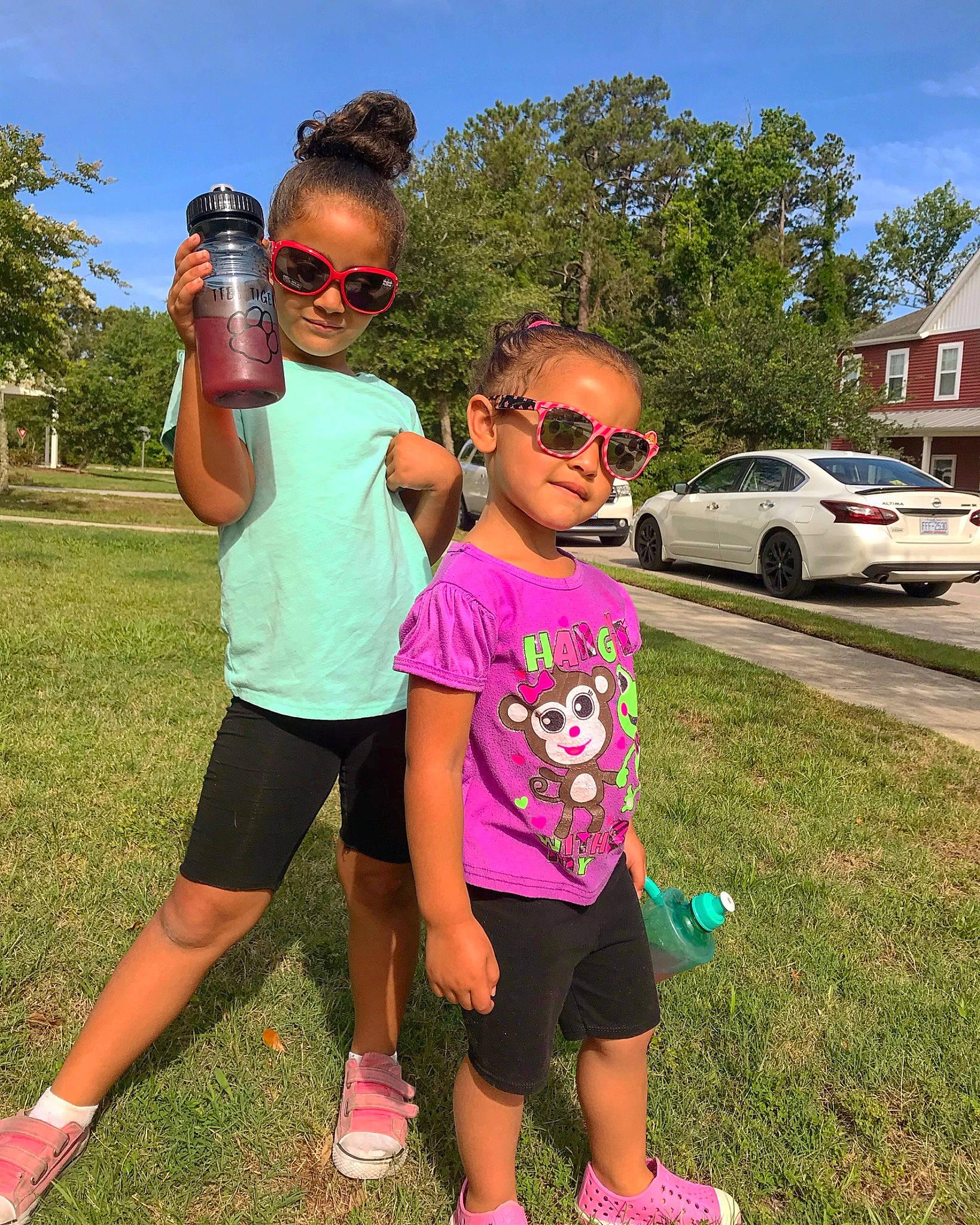 Katelyhn joined the competition — help win amazing prizes! car, child, family, family_car, fun, grass, headwear, leisure, person, pink, recreation, smile, style, summer, sunglasses, vacation, vehicle