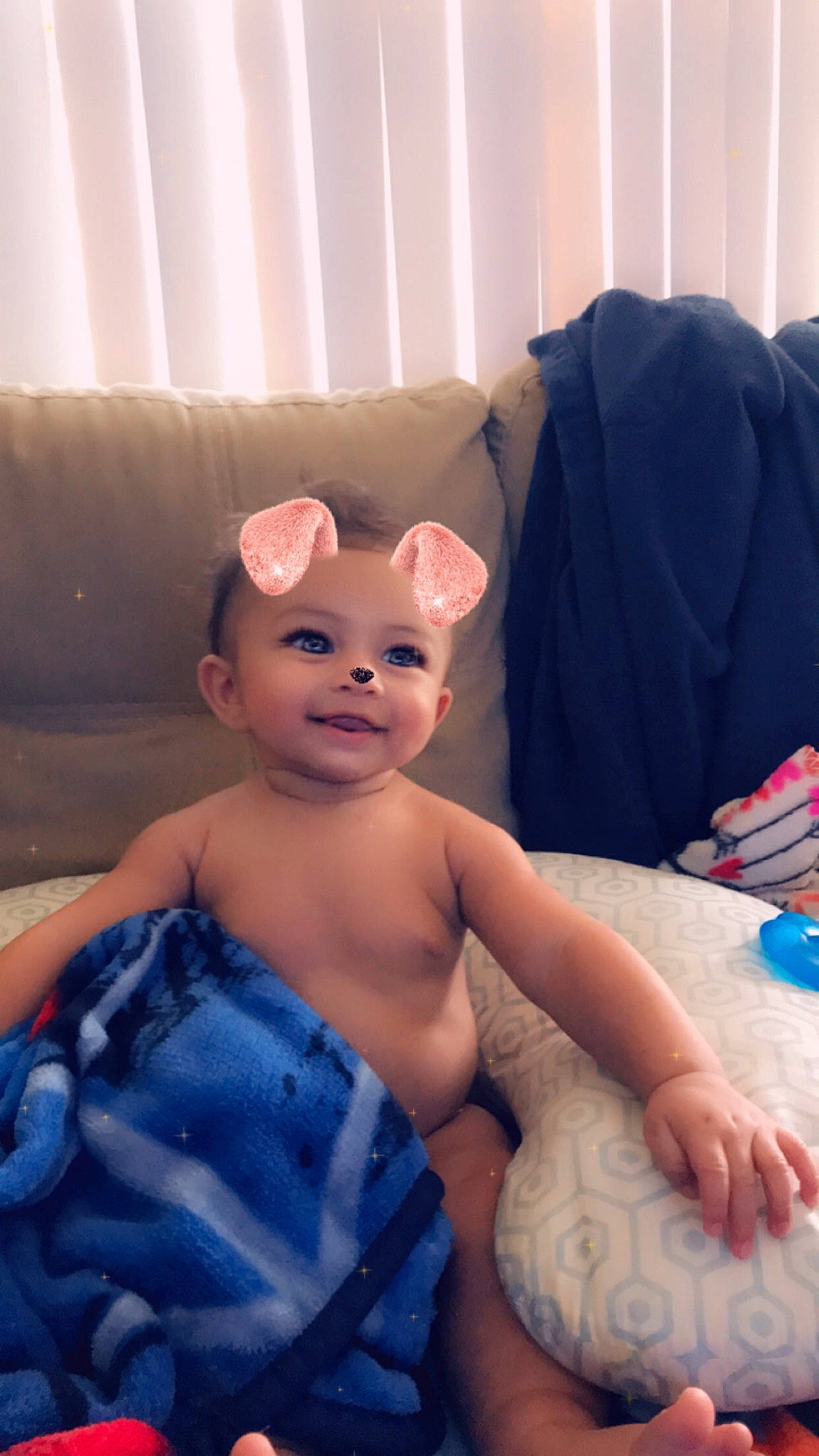 Carl joined the competition — help win amazing prizes! baby, birth, cheek, child, ear, eye, face, head, linens, mouth, muscle, neck, person, sitting, skin, smile, textile, toddler