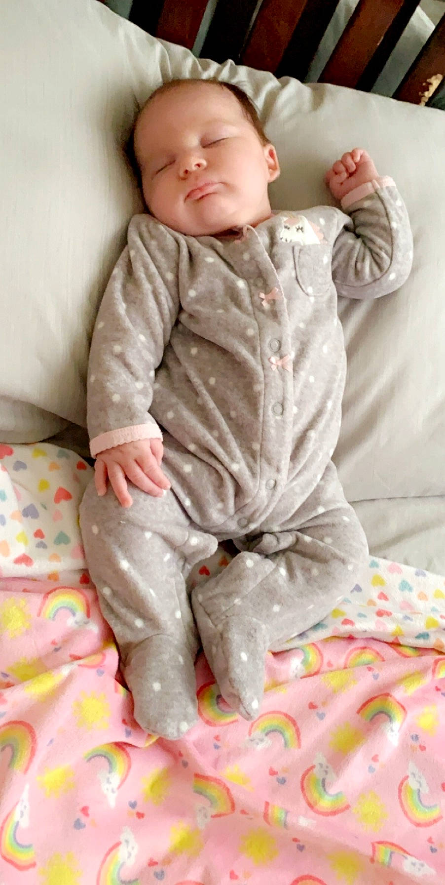 Aleeya joined the competition — help win amazing prizes! baby, baby_sleeping, baby_toddler_clothing, child, nightwear, pajamas, person, pink, sitting, skin, sleeve, toddler