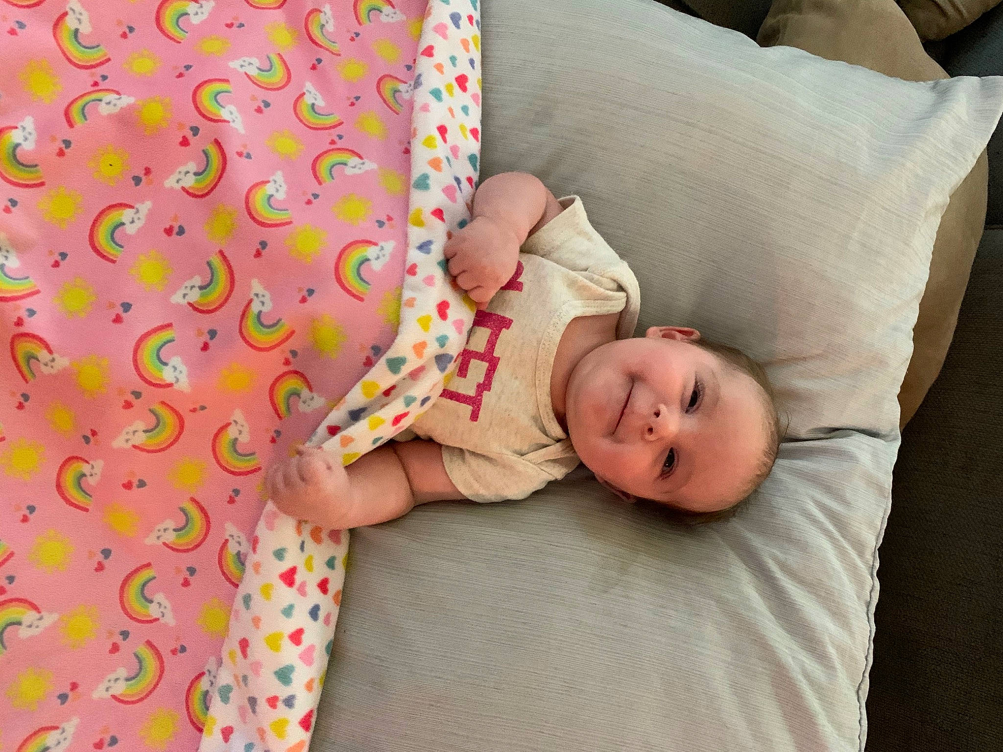 Aleeya is registered to the contest to win money with this photo: baby, baby_sleeping, bedding, bedtime, blanket, child, comfort, cushion, furniture, joy, linens, nap, nap_mat, person, pillow, pink, product, room, textile, toddler