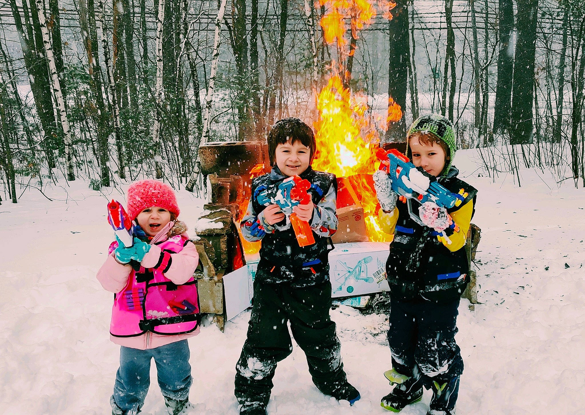 Alyssa joined the competition — help win amazing prizes! adventure, child, event, forest, freezing, fun, happy, headwear, jacket, joy, leisure, people_in_nature, person, play, playing_in_the_snow, playing_with_kids, recreation, snow, toddler, tree