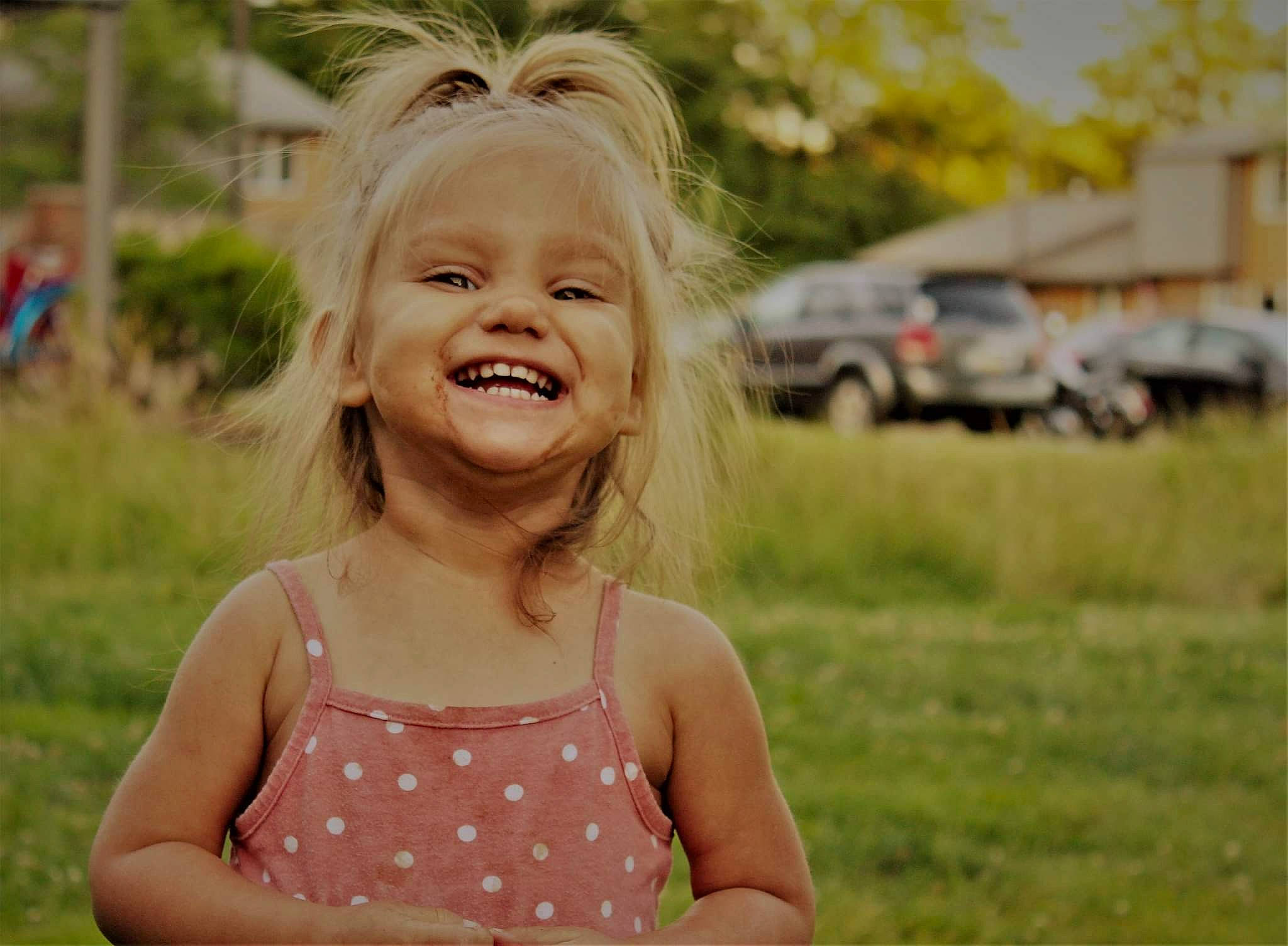 Oaklynn joined the competition — help win amazing prizes! blond, brown_hair, child, fun, grass, hair, happy, joy, laugh, leisure, meadow, people_in_nature, person, plant, recreation, smile, summer, sunlight, tire, toddler