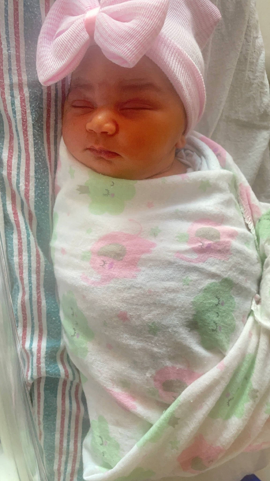 Amila joined the competition — help win amazing prizes! baby, baby_products, baby_toddler_clothing, cap, cheek, child, comfort, eye, eyelash, hat, head, headwear, linens, lip, pattern, peach, person, pink, skin, sleeve