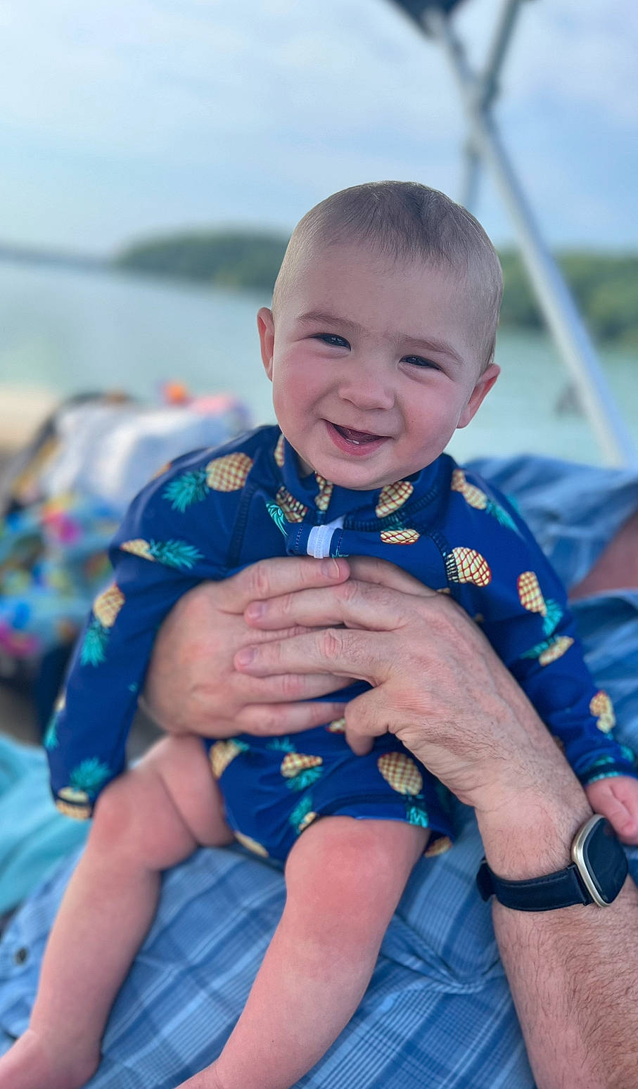 Baylor joined the competition — help win amazing prizes! baby, baby_toddler_clothing, child, electric_blue, event, fun, grass, happy, human, joy, leisure, people, person, product, sitting, skin, sky, smile, summer, toddler