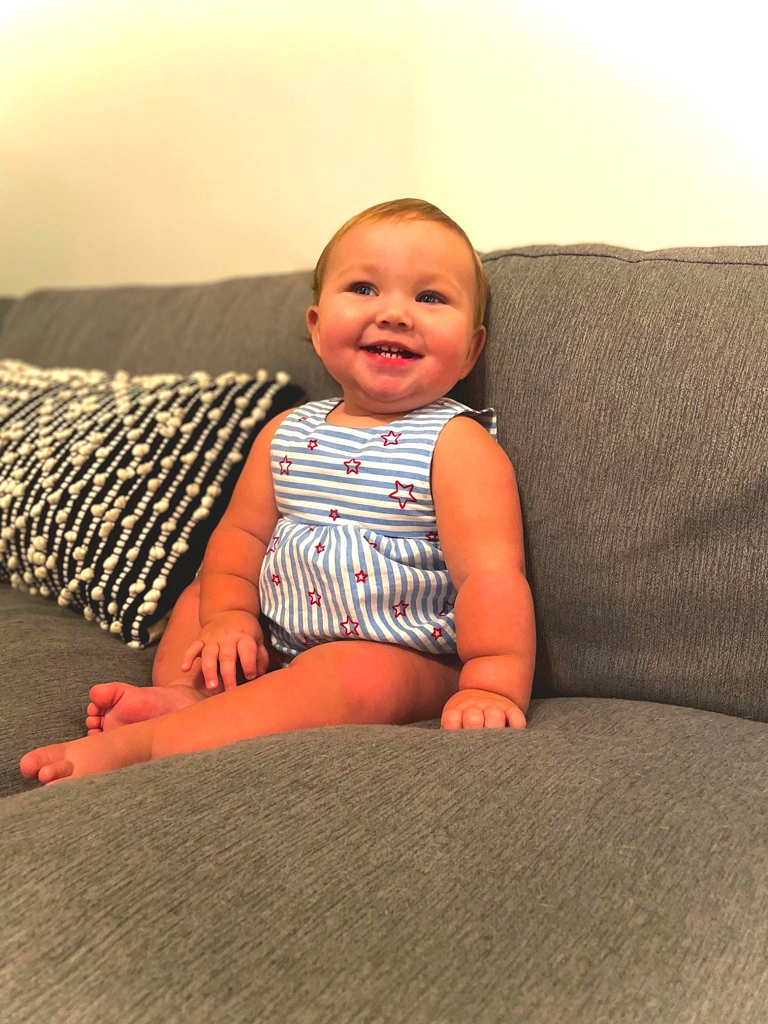 Kaelynn joined the competition — help win amazing prizes! arm, baby, baby_toddler_clothing, cheek, comfort, face, facial_expression, finger, flash_photography, happy, human_body, joint, joy, leg, lip, person, shoulder, skin, sleeve, smile
