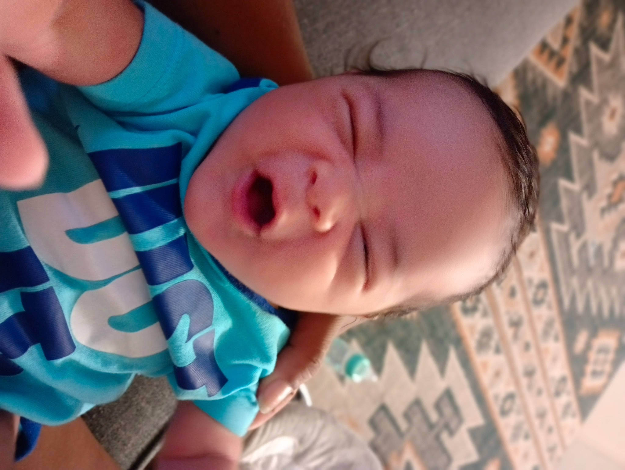 Makya joined the competition — help win amazing prizes! baby, baby_toddler_clothing, blue, cheek, chin, comfort, eyebrow, finger, gesture, hand, happy, human_body, iris, lip, mouth, neck, nose, person, skin, smile