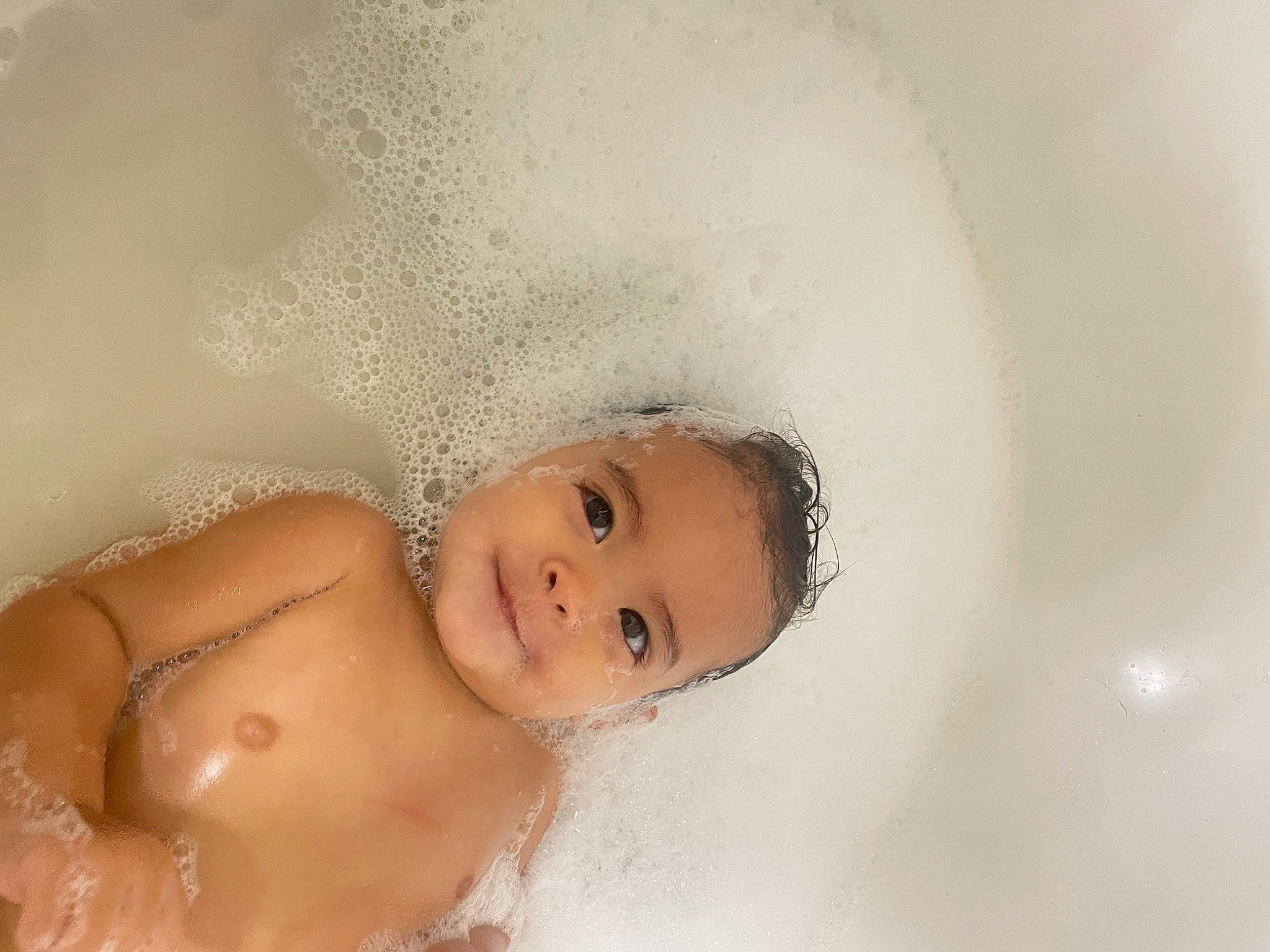 Scarlett Rose is registered to the contest to win money with this photo: bathing, cheek, eye, eyebrow, eyelash, face, flash_photography, foam, hair, happy, head, headgear, iris, lip, mouth, neck, nose, person, skin, smile