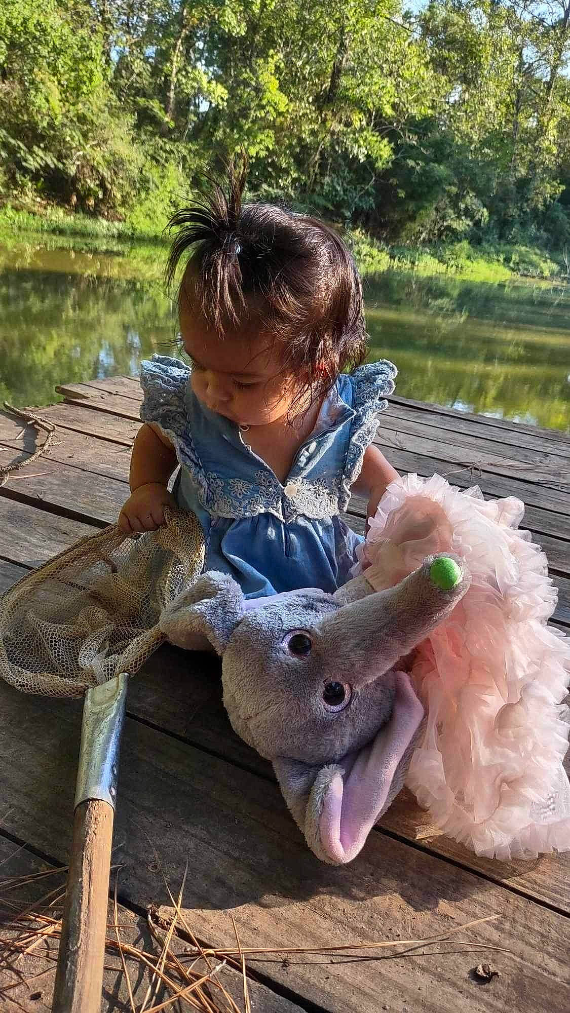 Scarlett Rose is registered to the contest to win money with this photo: baby, baby_toddler_clothing, child, fun, fur, garden, grass, leisure, person, plant, play, recreation, sitting, soil, toddler, tree, vacation, water, wildlife, wood