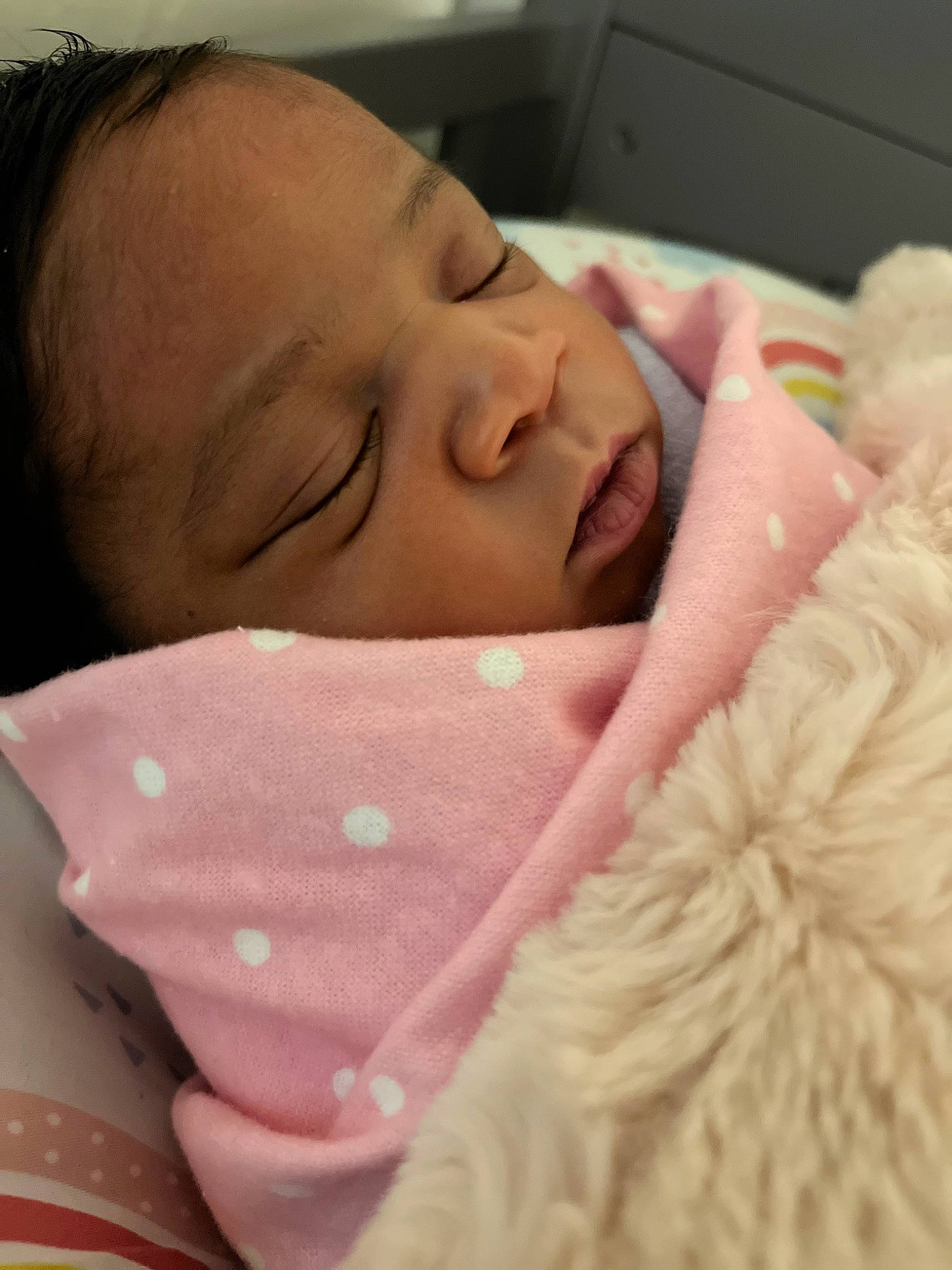 Jakaylin is registered to the contest to win money with this photo: baby, baby_sleeping, baby_toddler_clothing, bedtime, cheek, child, chin, close_up, comfort, eyebrow, eyelash, finger, linens, lip, mouth, nose, person, pink, skin, textile