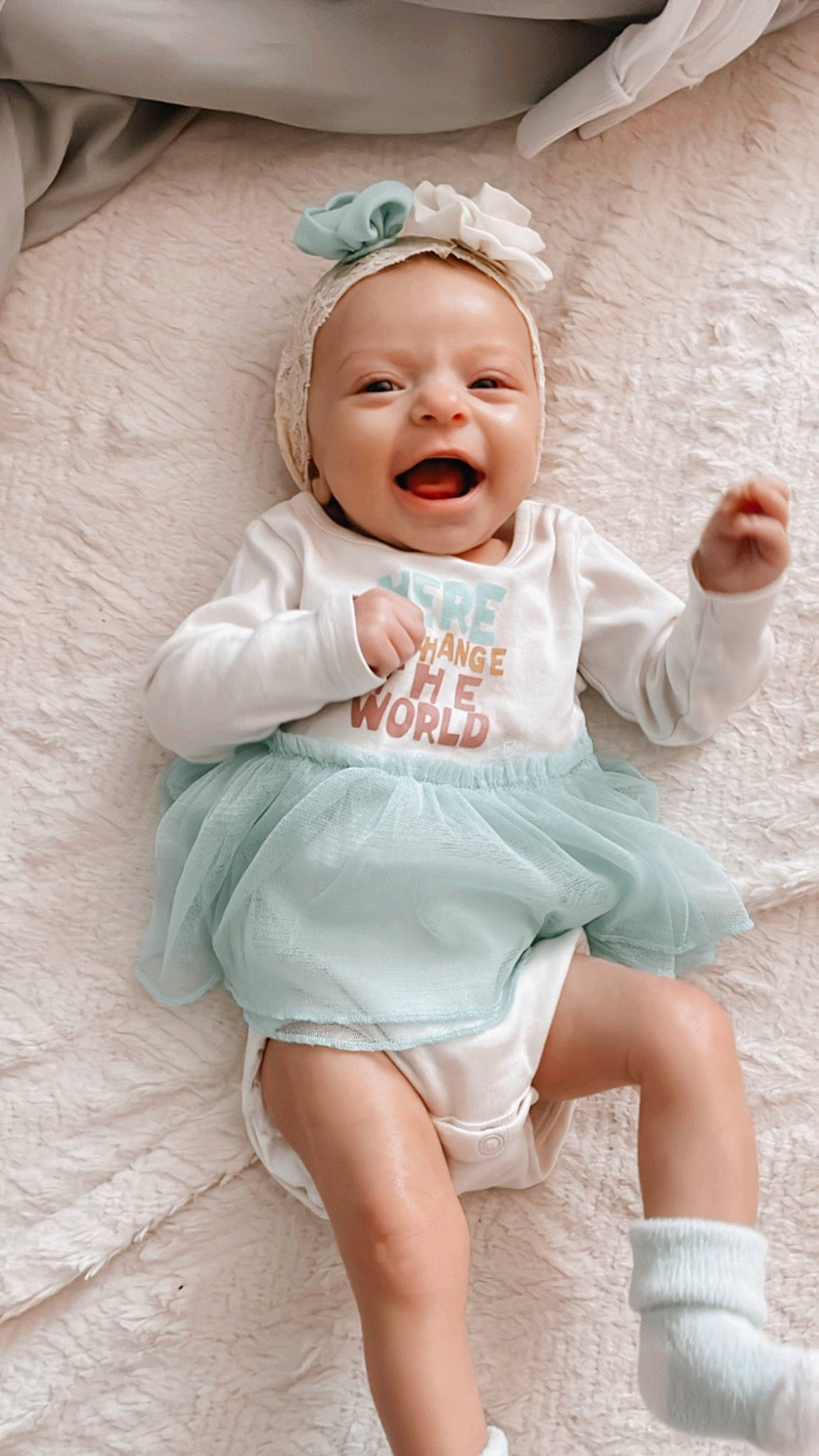 Emersyn joined the competition — help win amazing prizes! baby, baby_toddler_clothing, blond, clothing, day_dress, dress, eye, fun, happy, head, headgear, headpiece, headwear, iris, person, pink, sitting, skin, sleeve, smile