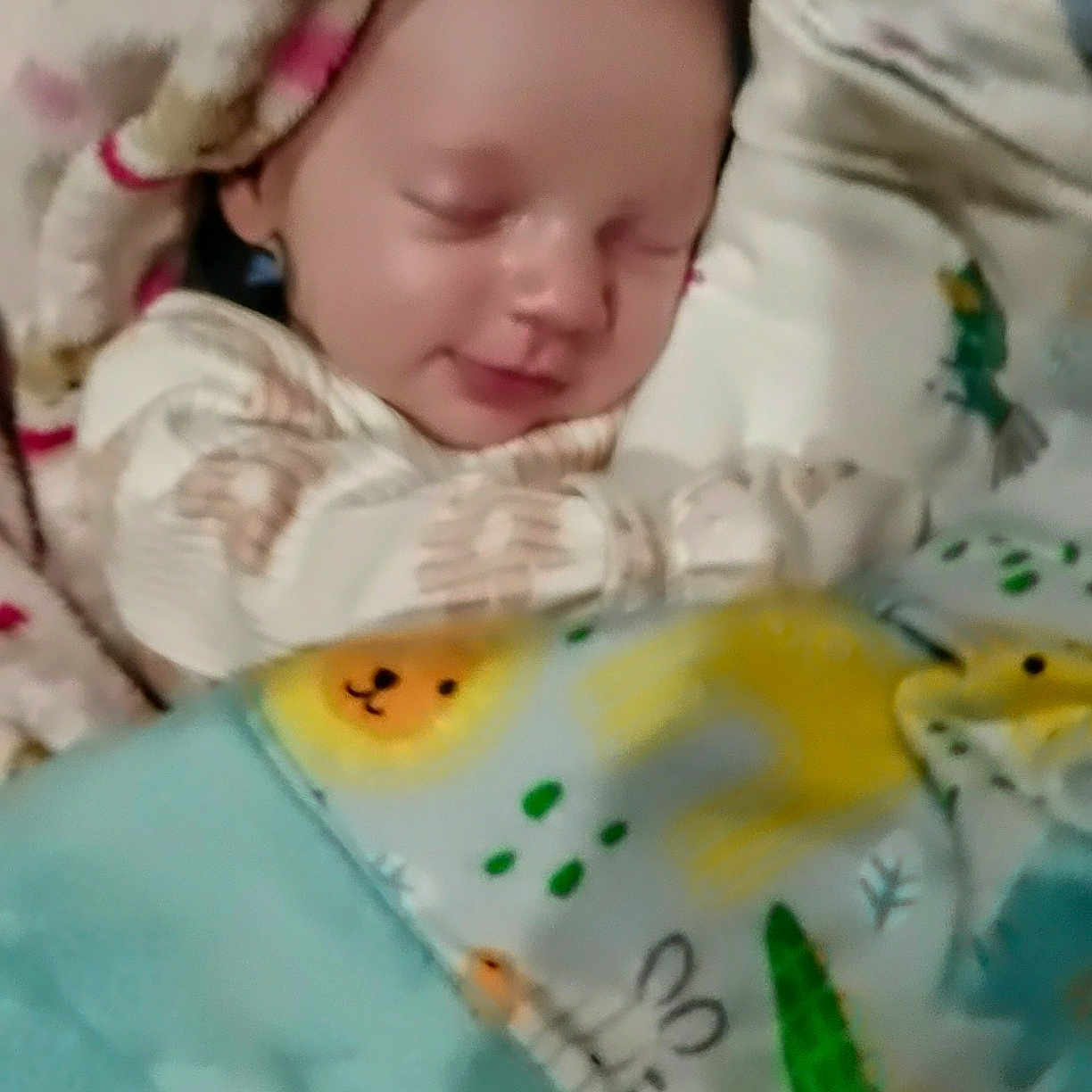 Krimson is registered to the contest to win money with this photo: animal_print, baby, bedtime, blanket, child, comfort, covered, cozy, cute, face, indoors, infant, pajamas, peaceful, rest, sleeping, soft, toddler, warm, young