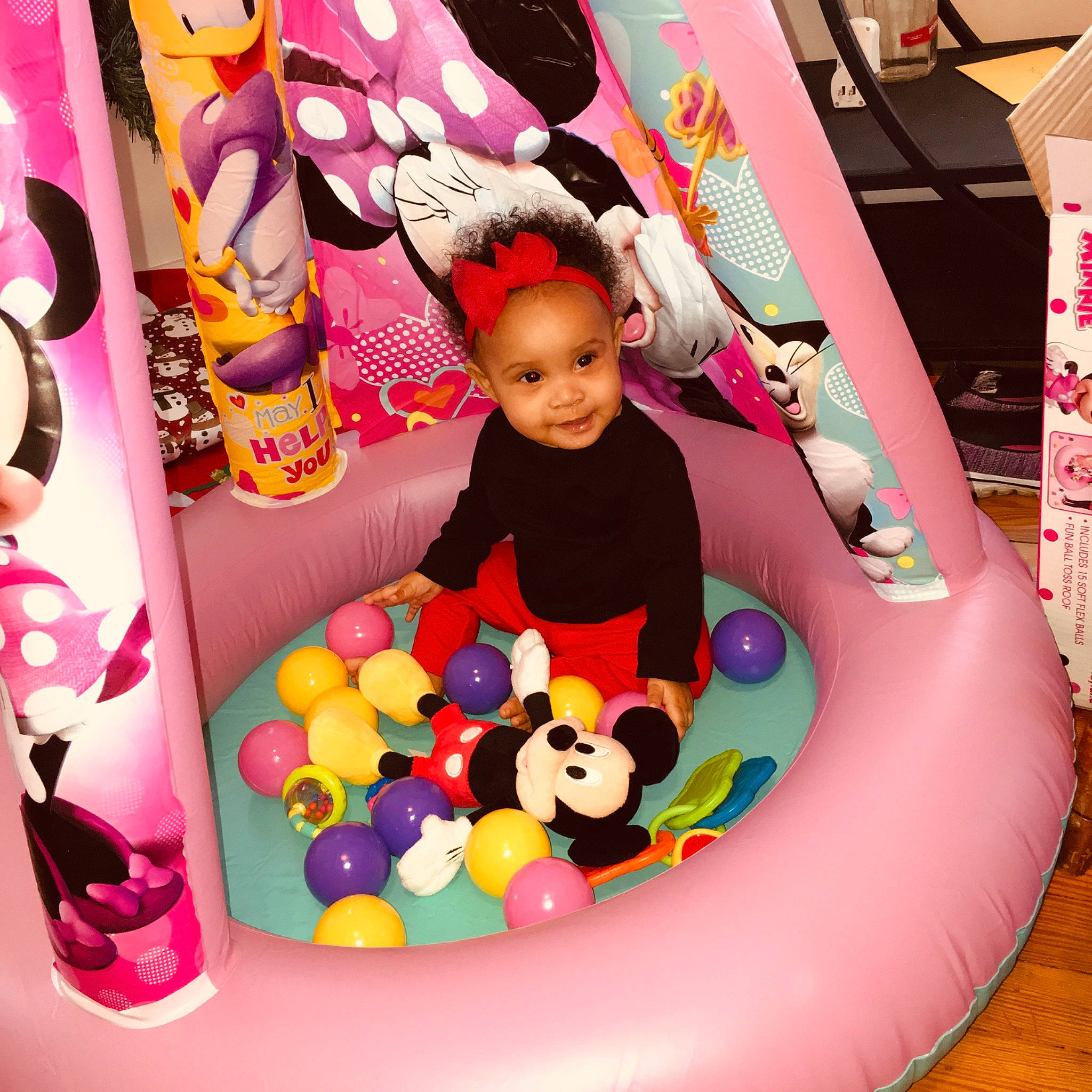 Kylah is registered to the contest to win money with this photo: baby_toys, child, fun, games, inflatable, leisure, person, pink, play, toddler, toy