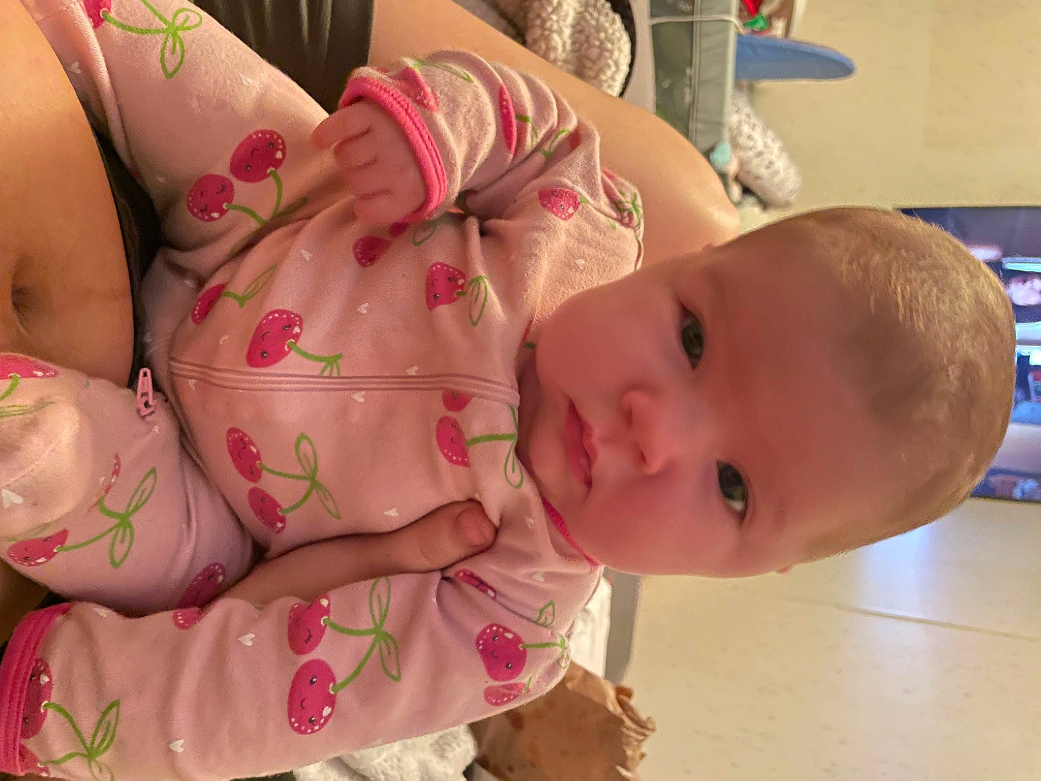 Lily joined the competition — help win amazing prizes! baby, baby_products, baby_toddler_clothing, beauty, cheek, child, dress, finger, happy, head, lip, mouth, nail, nose, pattern, people, person, skin, thigh, toddler