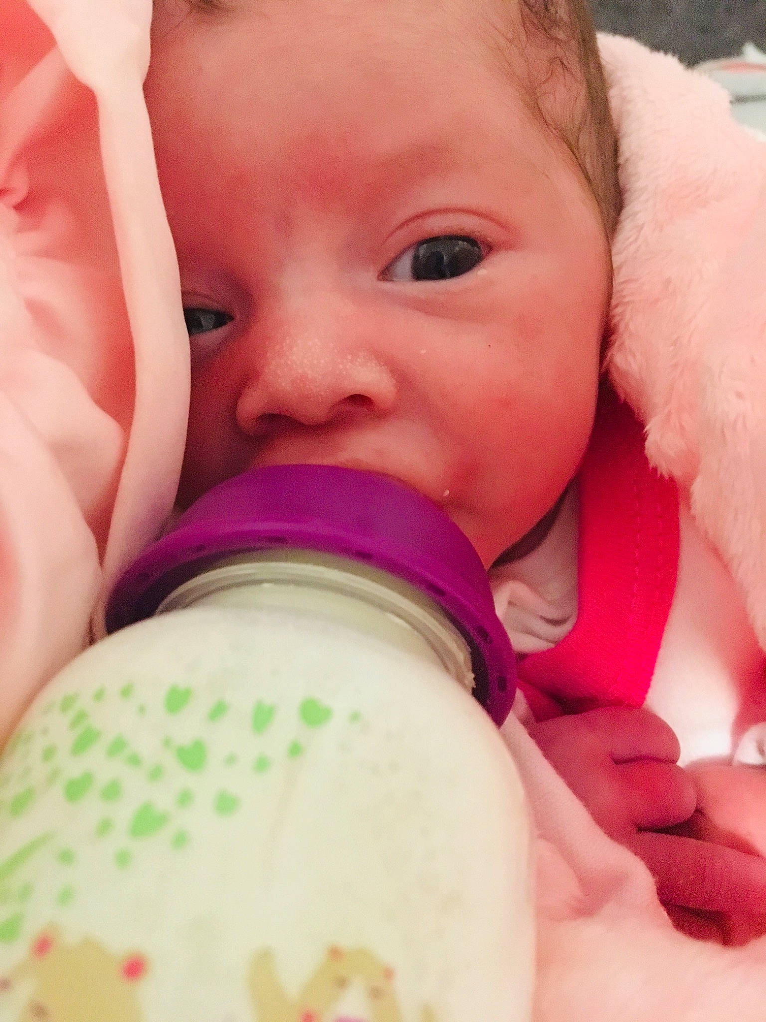 Brook Lyn joined the competition — help win amazing prizes! baby, baby_products, cheek, child, eye, face, finger, forehead, head, lip, mouth, nose, person, pink, product, skin, smile, toddler