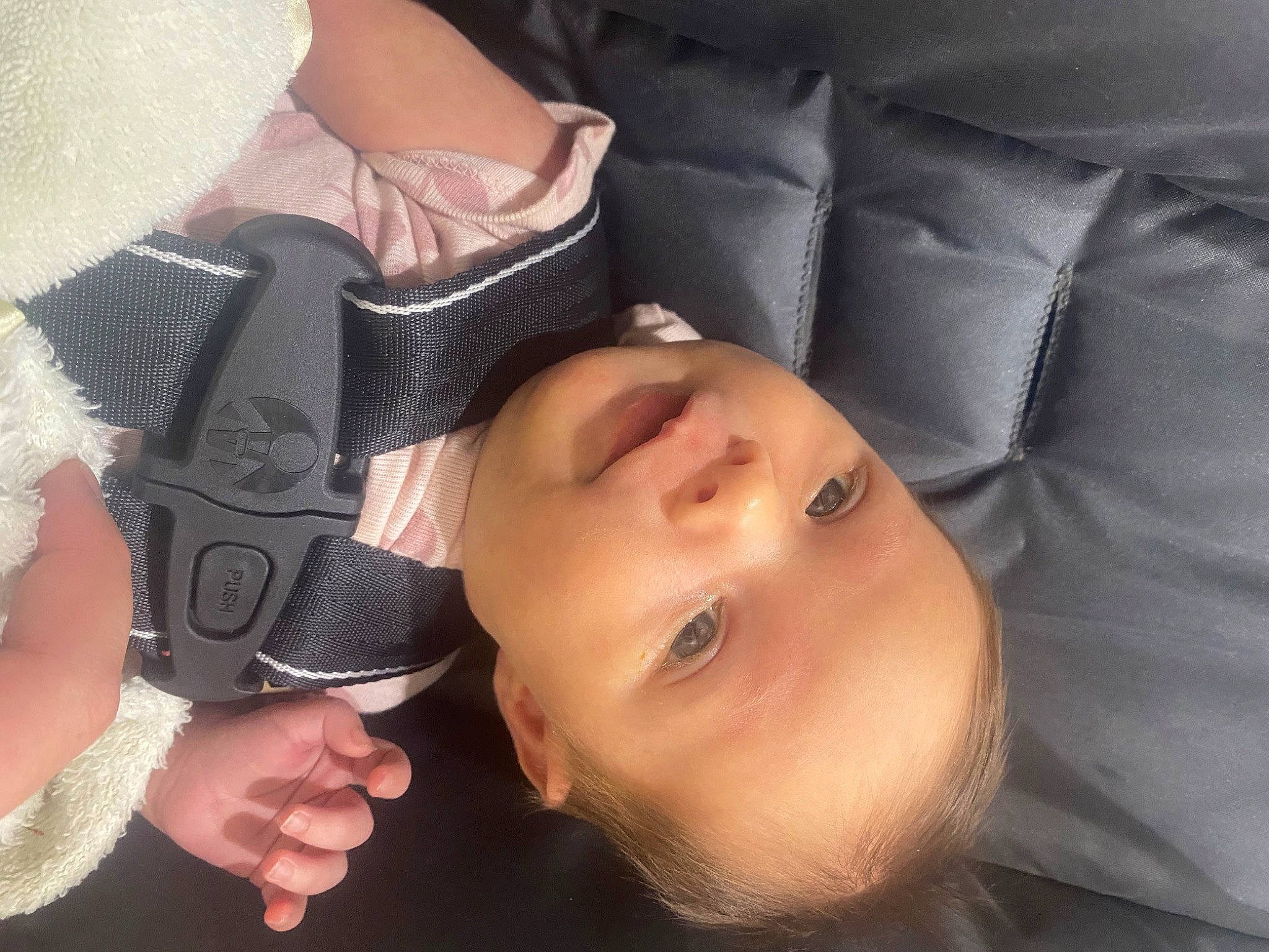 Lillyanna is registered to the contest to win money with this photo: carmine, cheek, child, comfort, eyelash, fashion_accessory, finger, fun, gesture, hand, happy, hat, lip, nail, neck, nose, person, thumb, toddler, tree