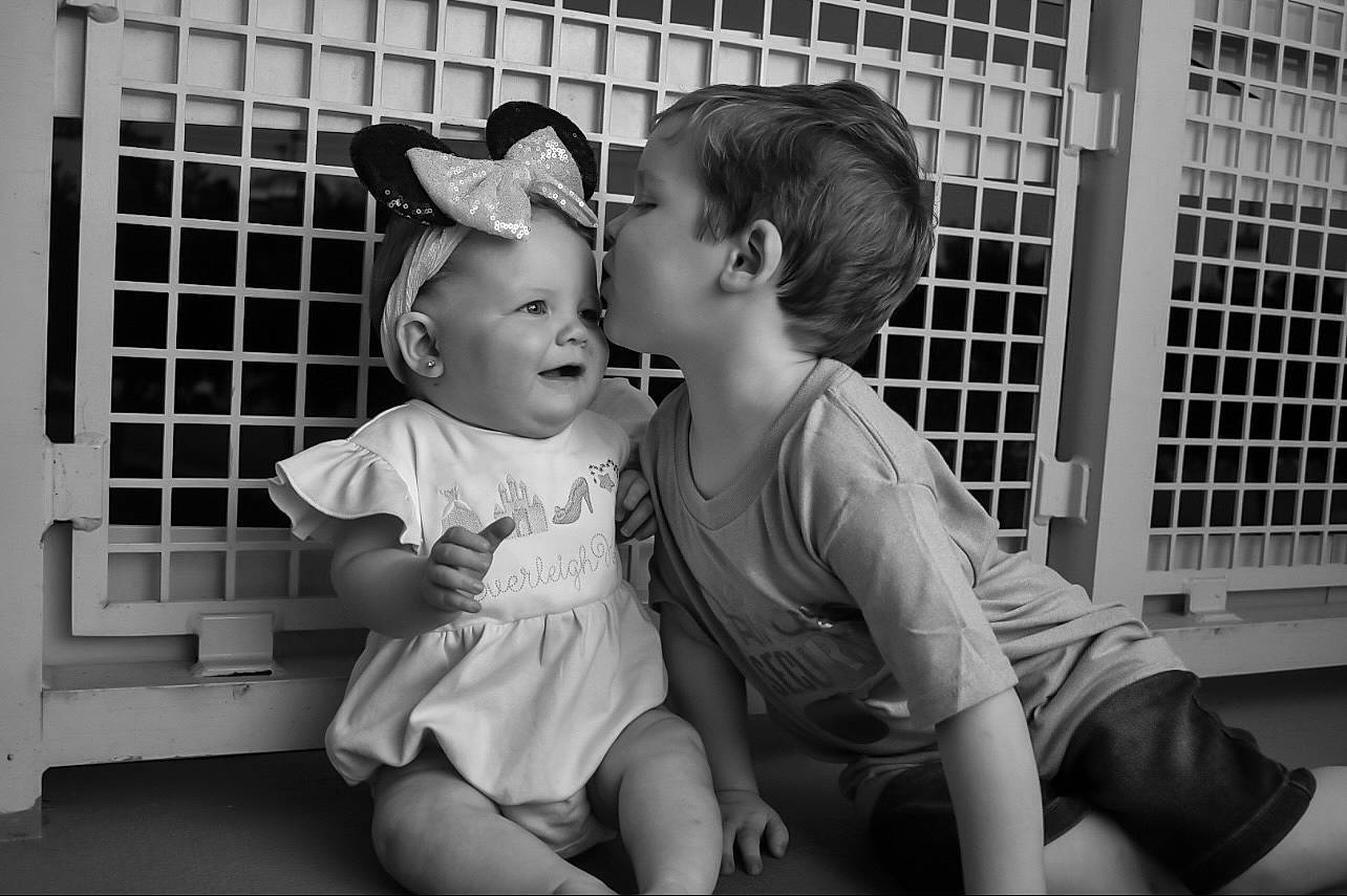 Carter Blake joined the competition — help win amazing prizes! baby, baby_toddler_clothing, black_and_white, child, facial_expression, flash_photography, fun, gesture, happy, interaction, mammal, monochrome, monochrome_photography, person, photograph, product, smile, standing, style, toddler