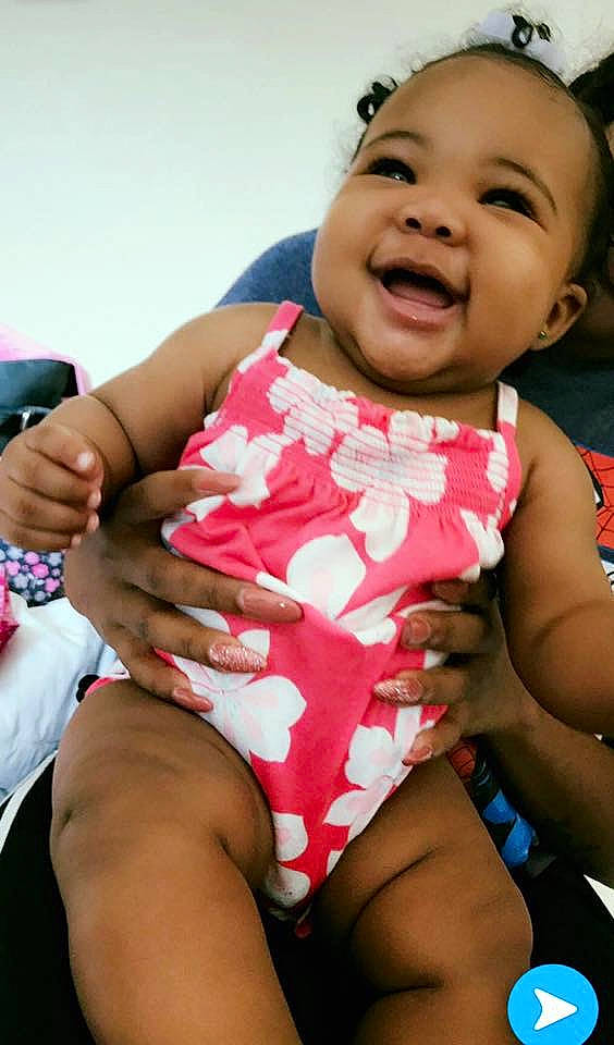 Lailah joined the competition — help win amazing prizes! abdomen, baby, cheek, child, daughter, finger, leg, mouth, muscle, person, smile, thigh, toddler