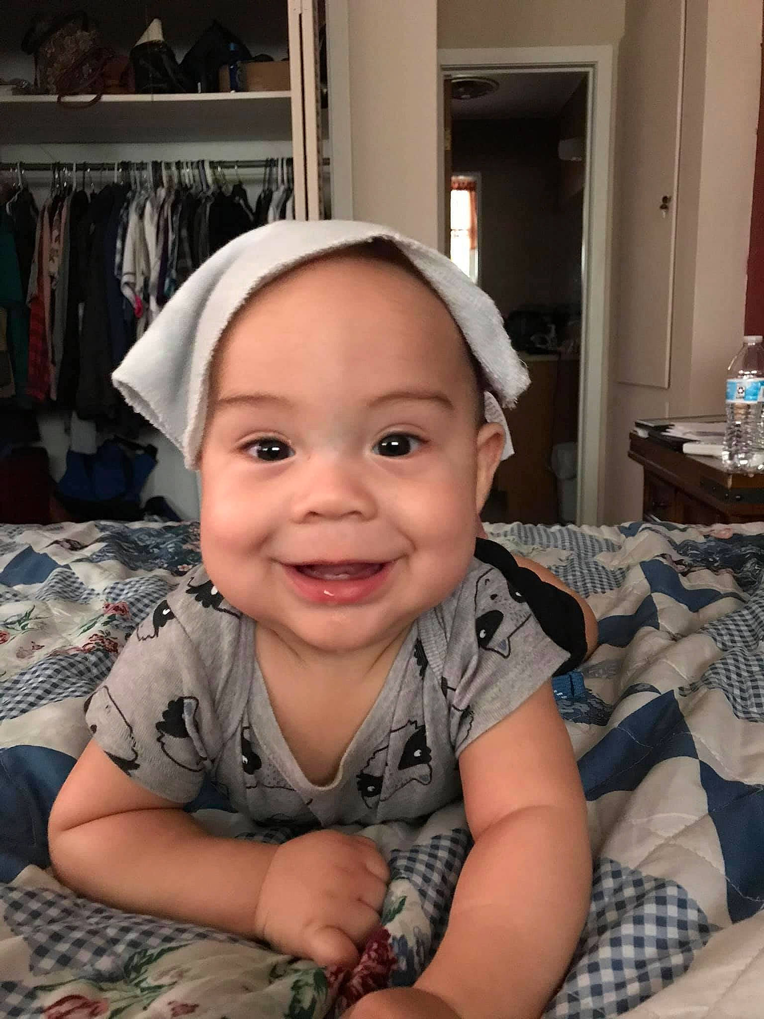 Jaime joined the competition — help win amazing prizes! baby, cheek, child, chin, face, facial_expression, forehead, head, joy, person, skin, smile, toddler