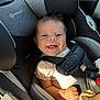 Anya Elaine Pulciani joined the competition — help win amazing prizes! baby, car, car_seat, child, closeup, clothing, cute, face, happy, head, infant, interior, person, safety_harness, seat, seatbelt, skin, smiling, sunlight, young