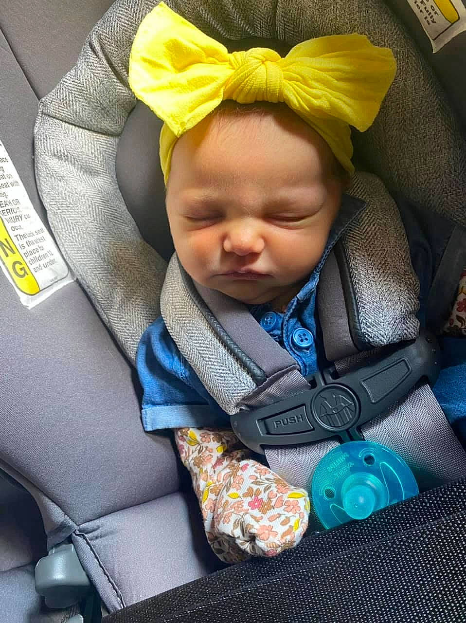 Sawyer is registered to the contest to win money with this photo: baby, baby_carriage, baby_in_car_seat, baby_products, baby_safety, baby_toddler_clothing, blue, car_seat, child, comfort, electric_blue, fashion_accessory, happy, linens, pattern, person, photograph, sitting, textile, toddler