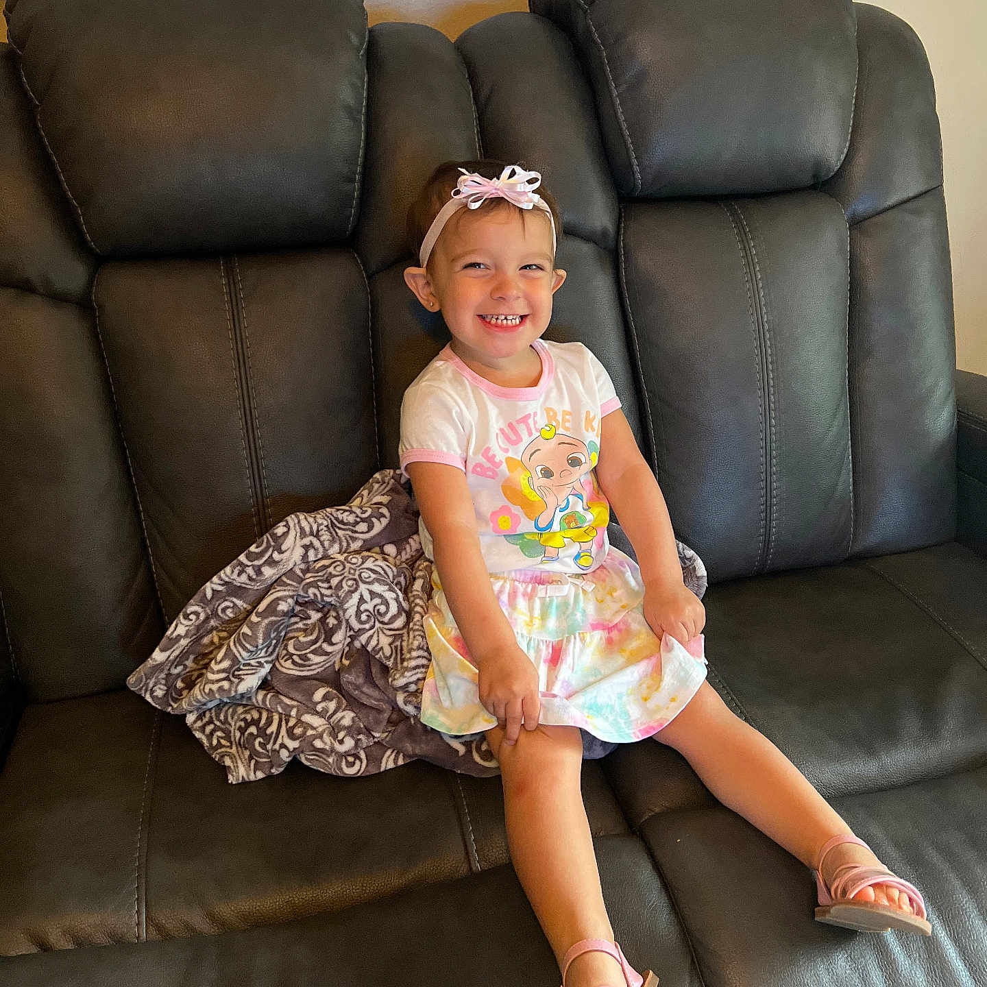 Alina is registered to the contest to win money with this photo: armchair, chair, child, clothing, couch, cushion, dress, face, female, footwear, furniture, girl, head, homedecor, person, photography, portrait, sandal, shoe, sitting