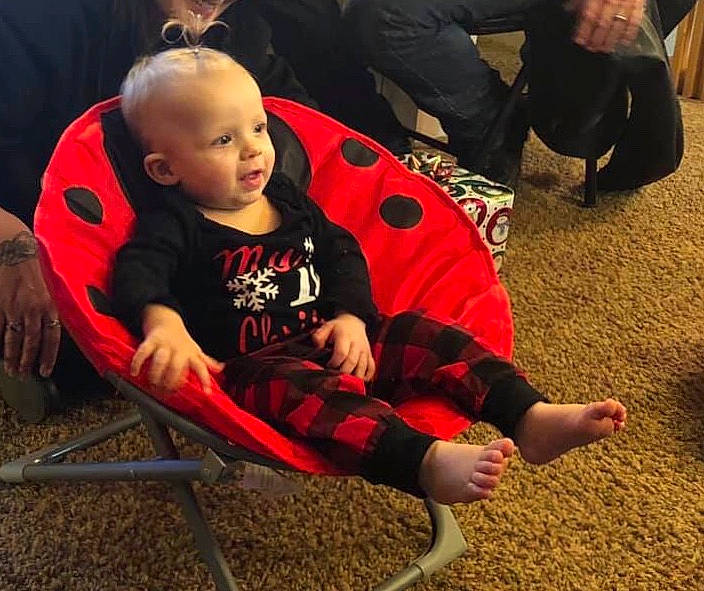 Emelia joined the competition — help win amazing prizes! arm, child, day, fun, person, play, product, recreation, red, sitting, toddler