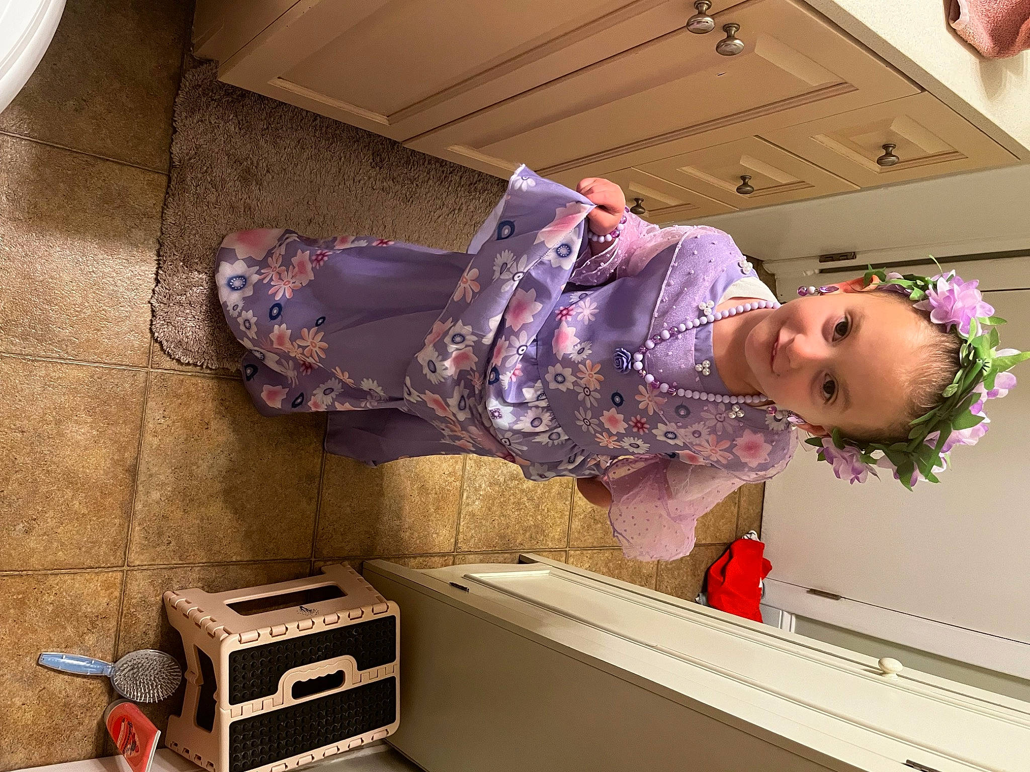 Samantha joined the competition — help win amazing prizes! audio_equipment, baby, baby_toddler_clothing, child, electronic_instrument, fun, happy, hat, home_appliance, house, joy, machine, magenta, major_appliance, person, photography, purple, room, scale, smile