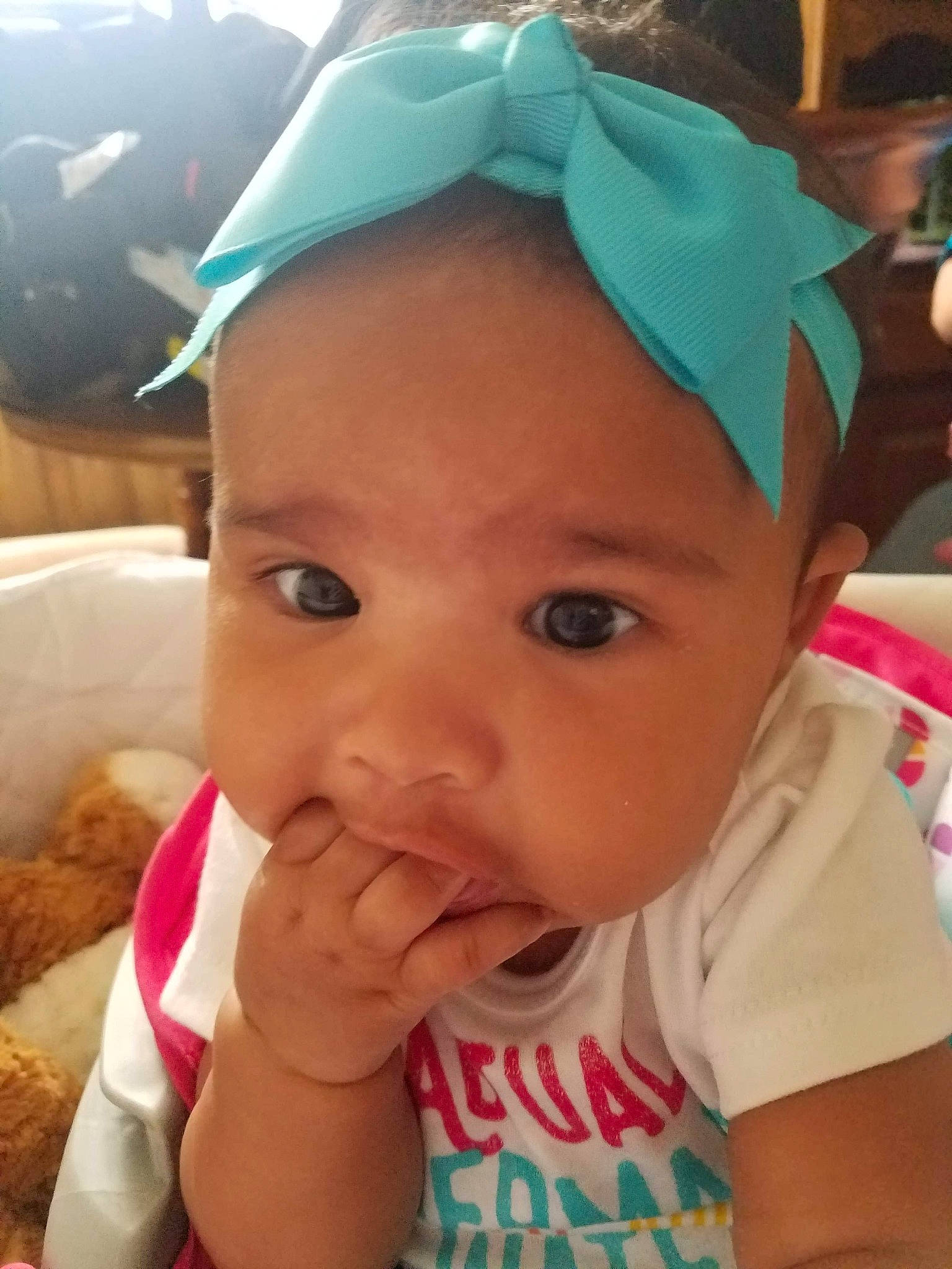 Amariee joined the competition — help win amazing prizes! baby, cheek, child, chin, cool, ear, eye, eyebrow, face, forehead, hair_accessory, head, headgear, lip, mouth, nose, person, skin, smile, toddler